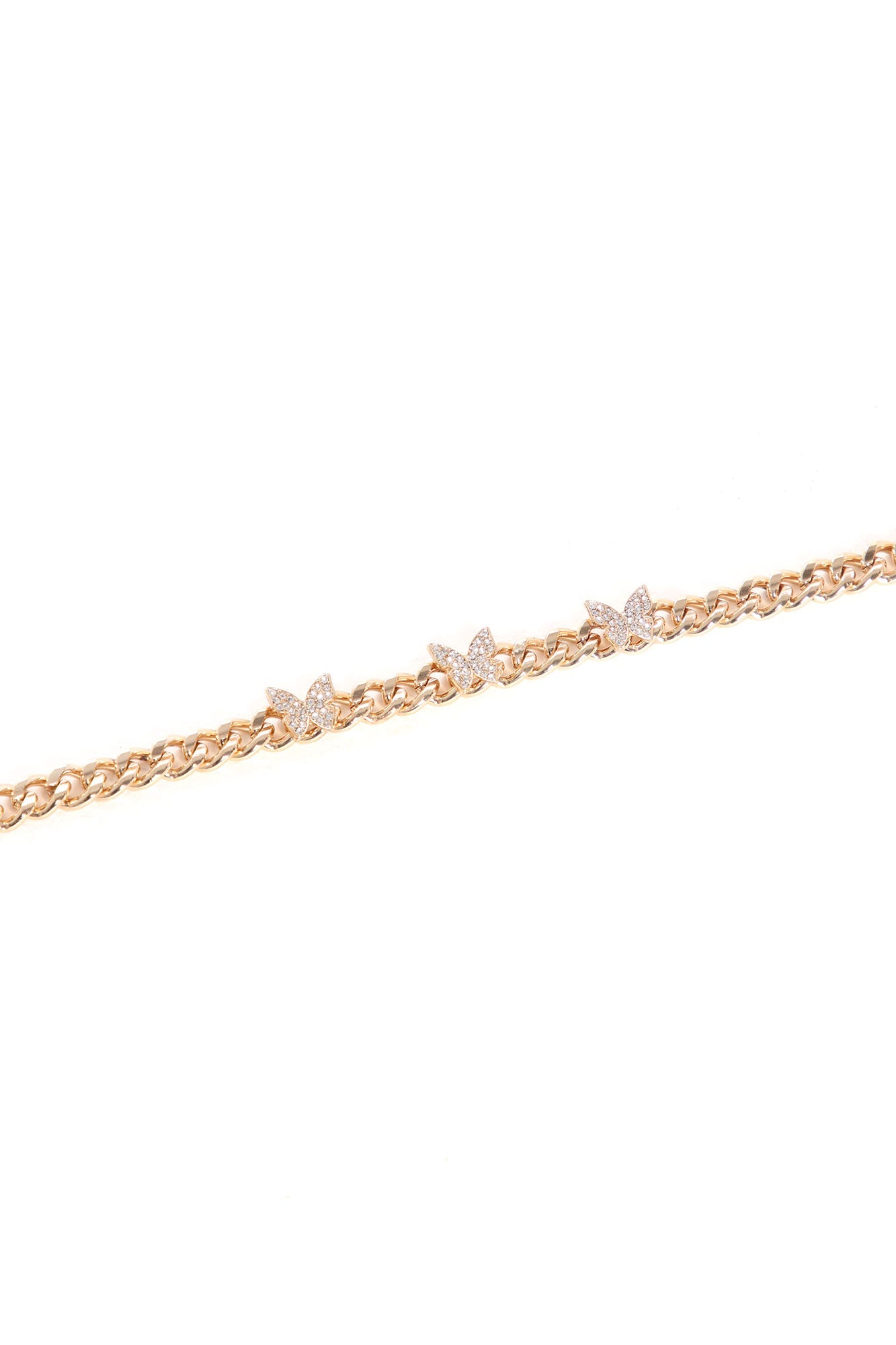 Hermosa Mariposa Butterfly Anklet - Gold