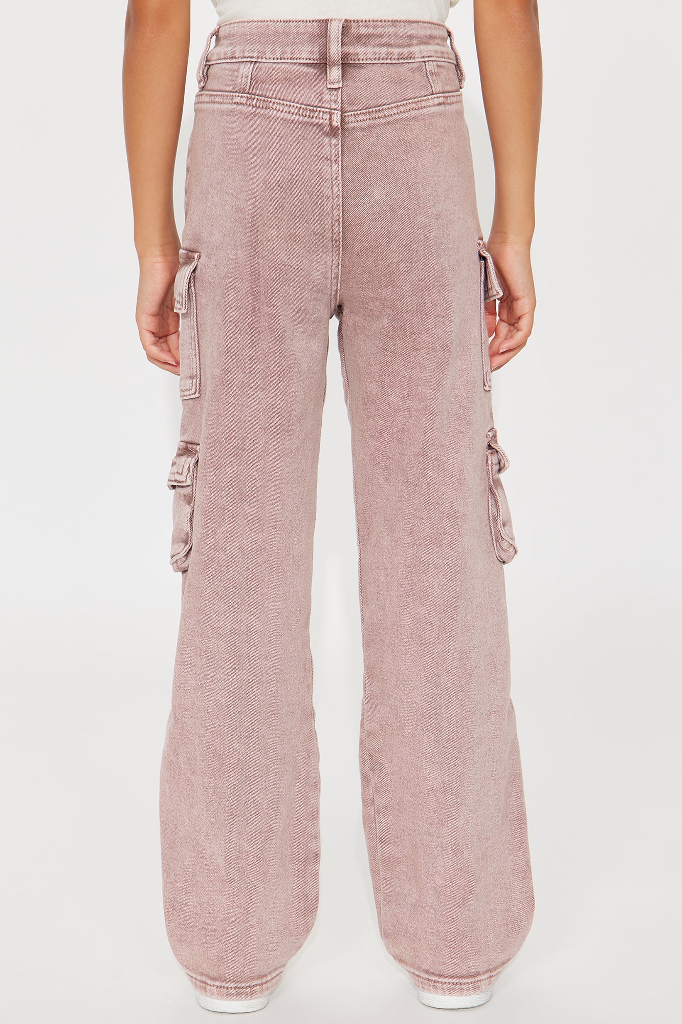 Mini Lily Mixed Pocket Cargo Jeans - Mauve