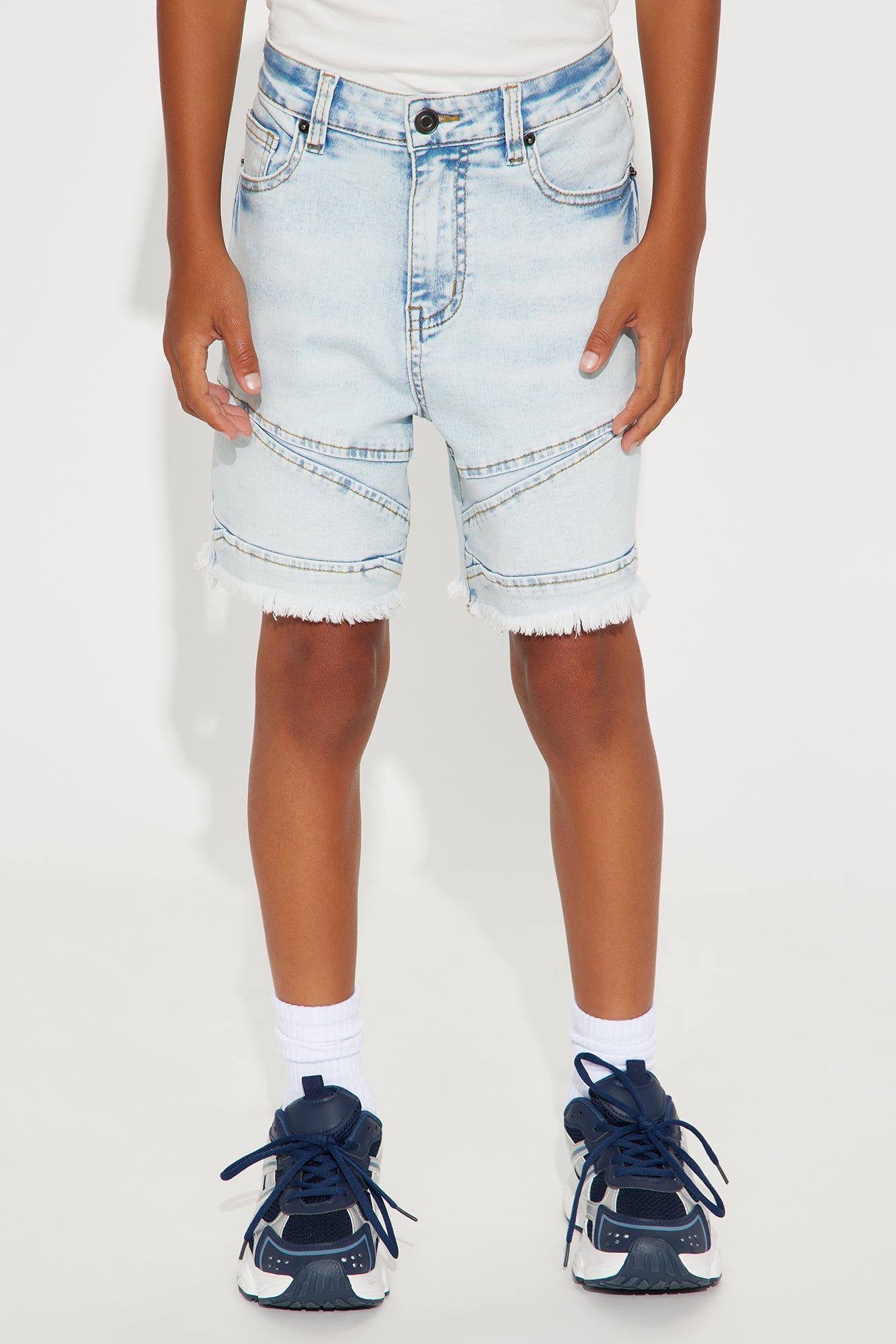 Mini At My Best Denim Shorts - Light Wash