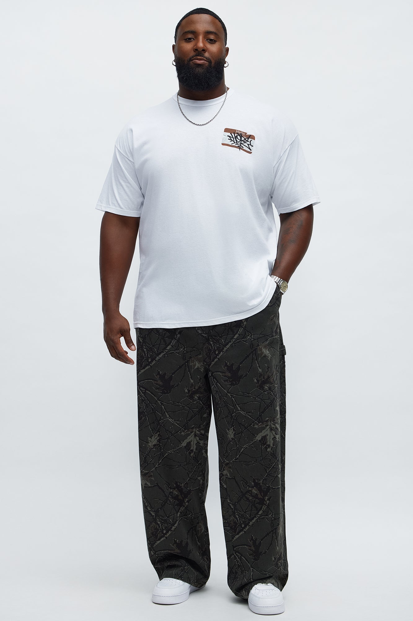 Straight Woodland Mirage Carpenter Pants - Black Wash