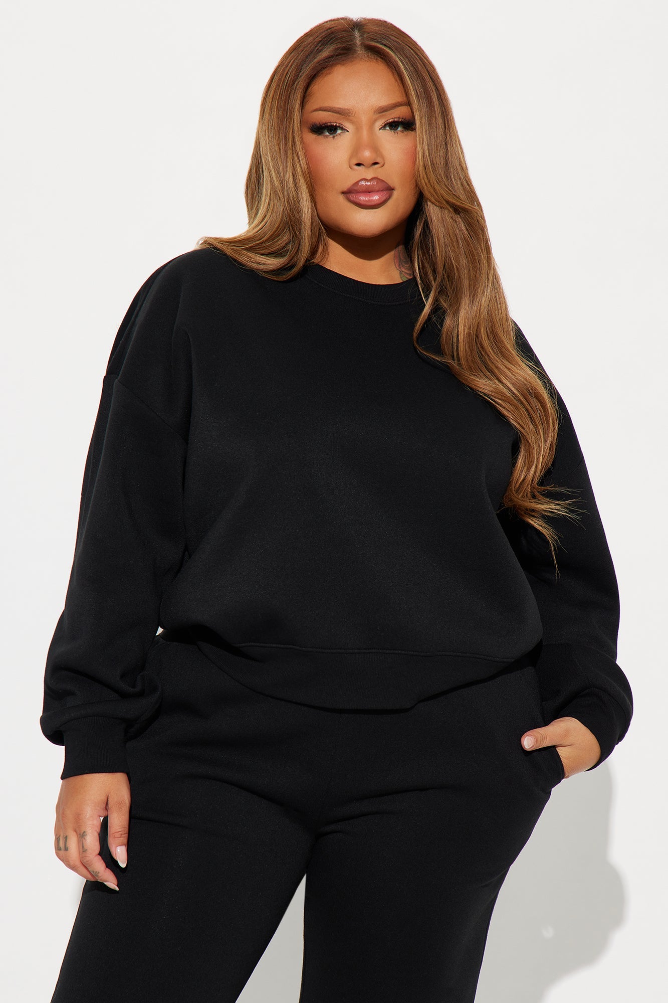 Candice Lounge Crew Neck - Black