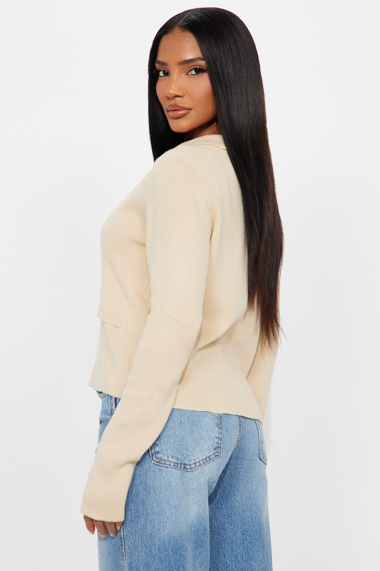 Kenny Hardware Cardigan - Beige
