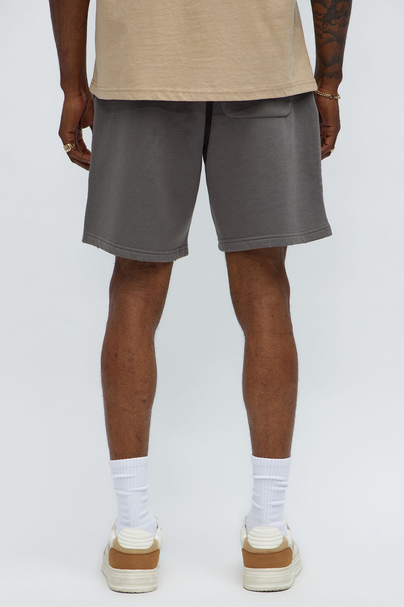 Tyson Dont Fade Relaxed Shorts - Grey