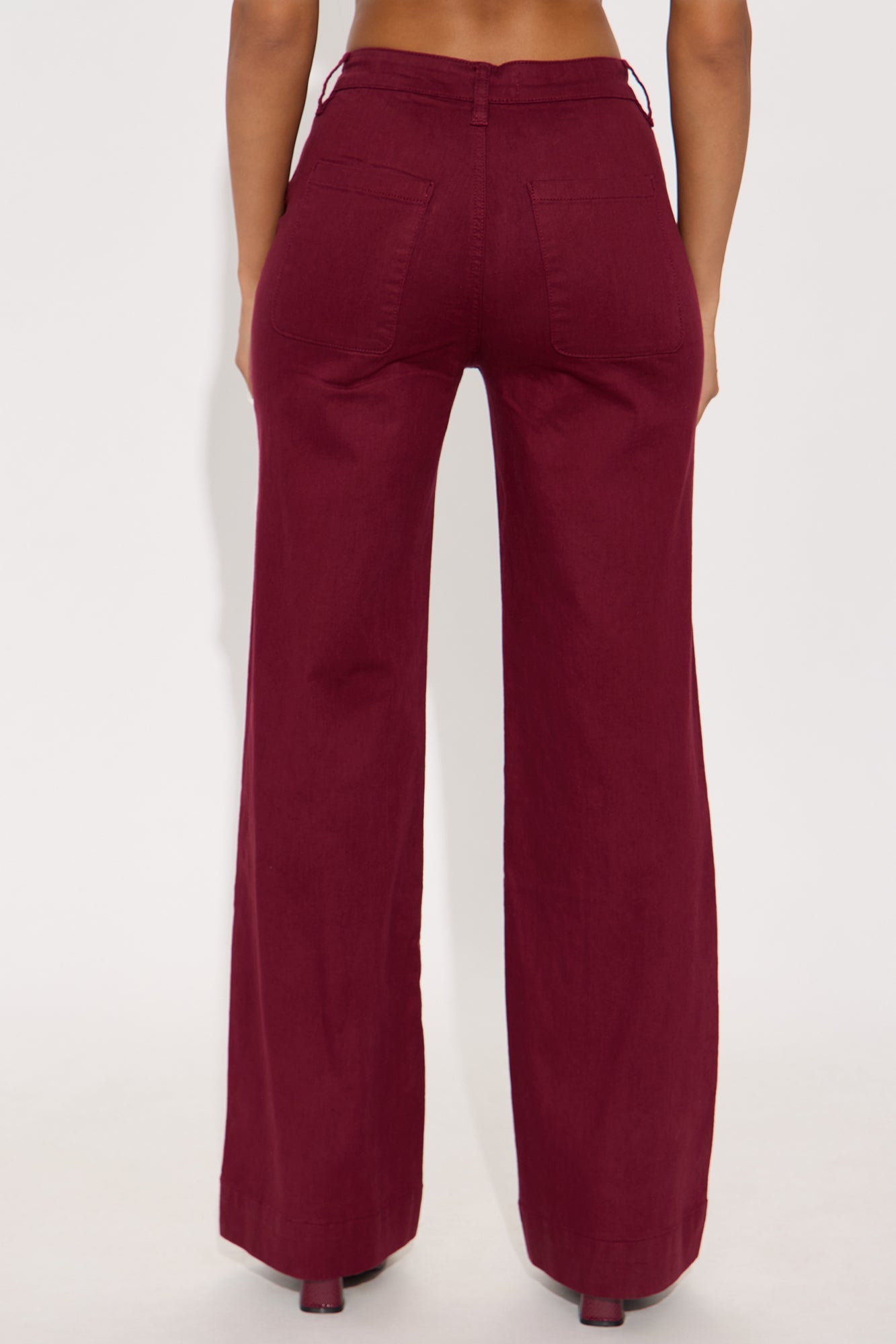 Margot Classic Color Trouser Jean - Burgundy