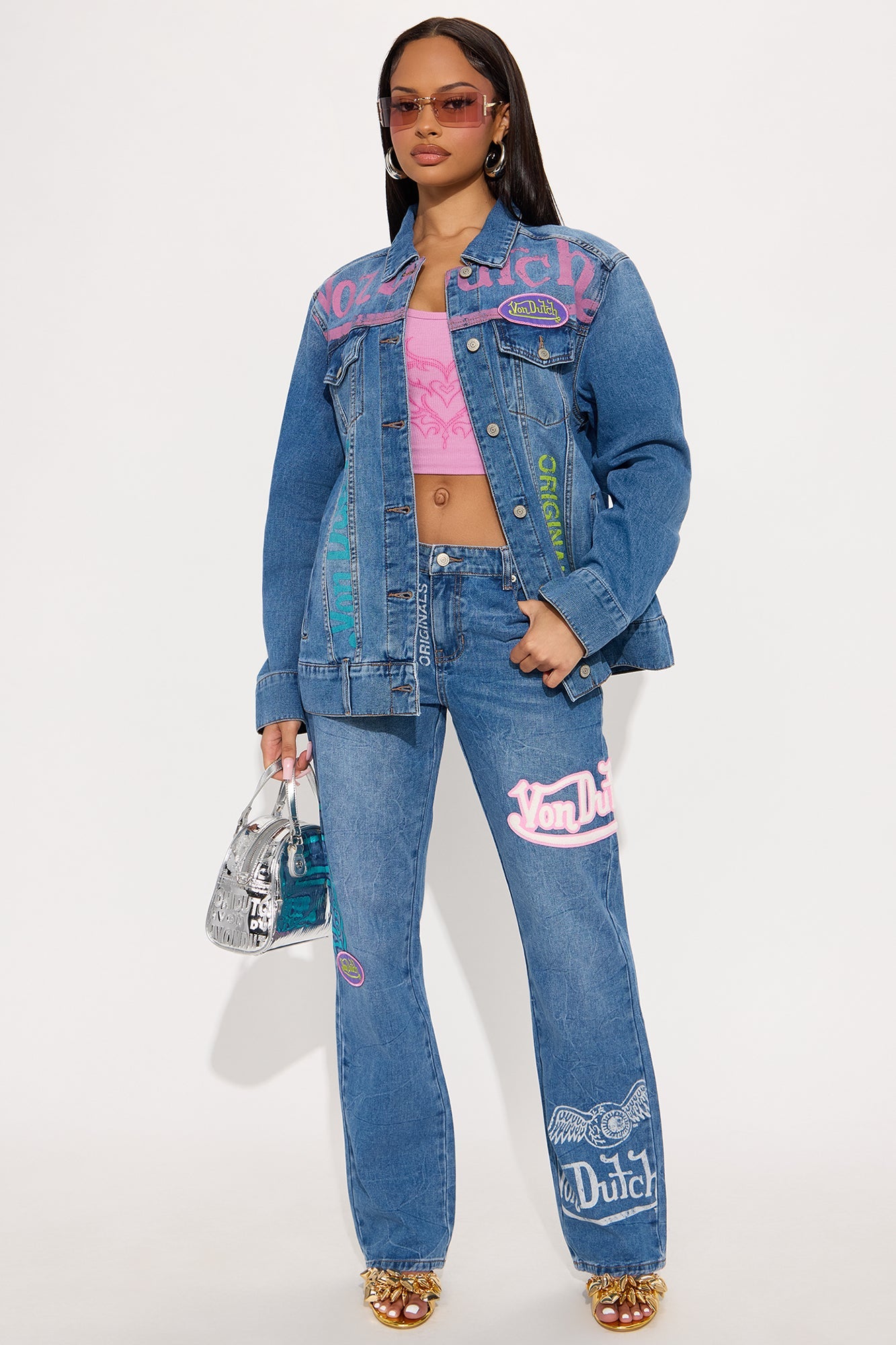 Von Dutch Originals Denim Jacket - Medium Wash