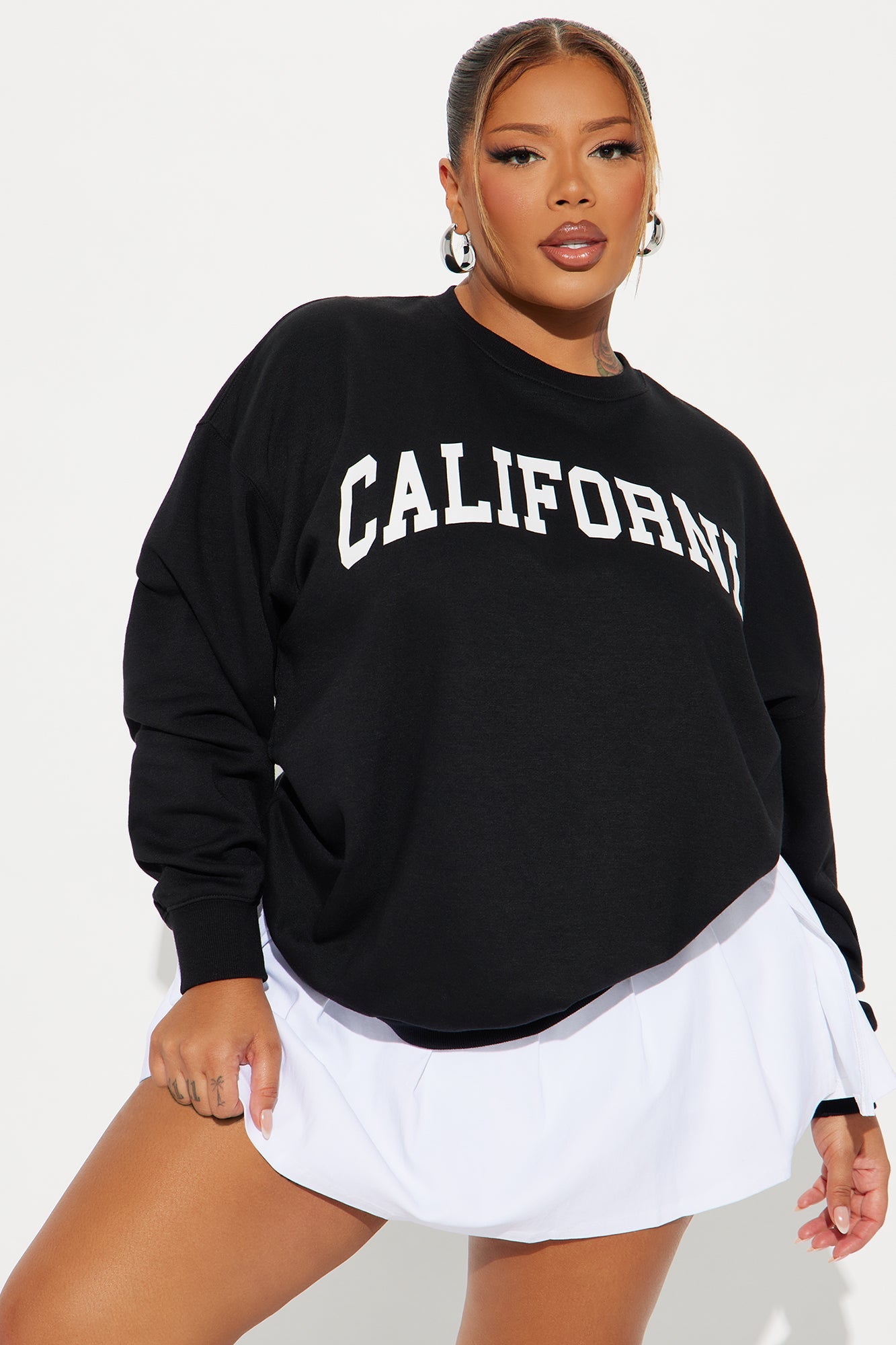 California Vintage Crew Neck Sweatshirt - Black