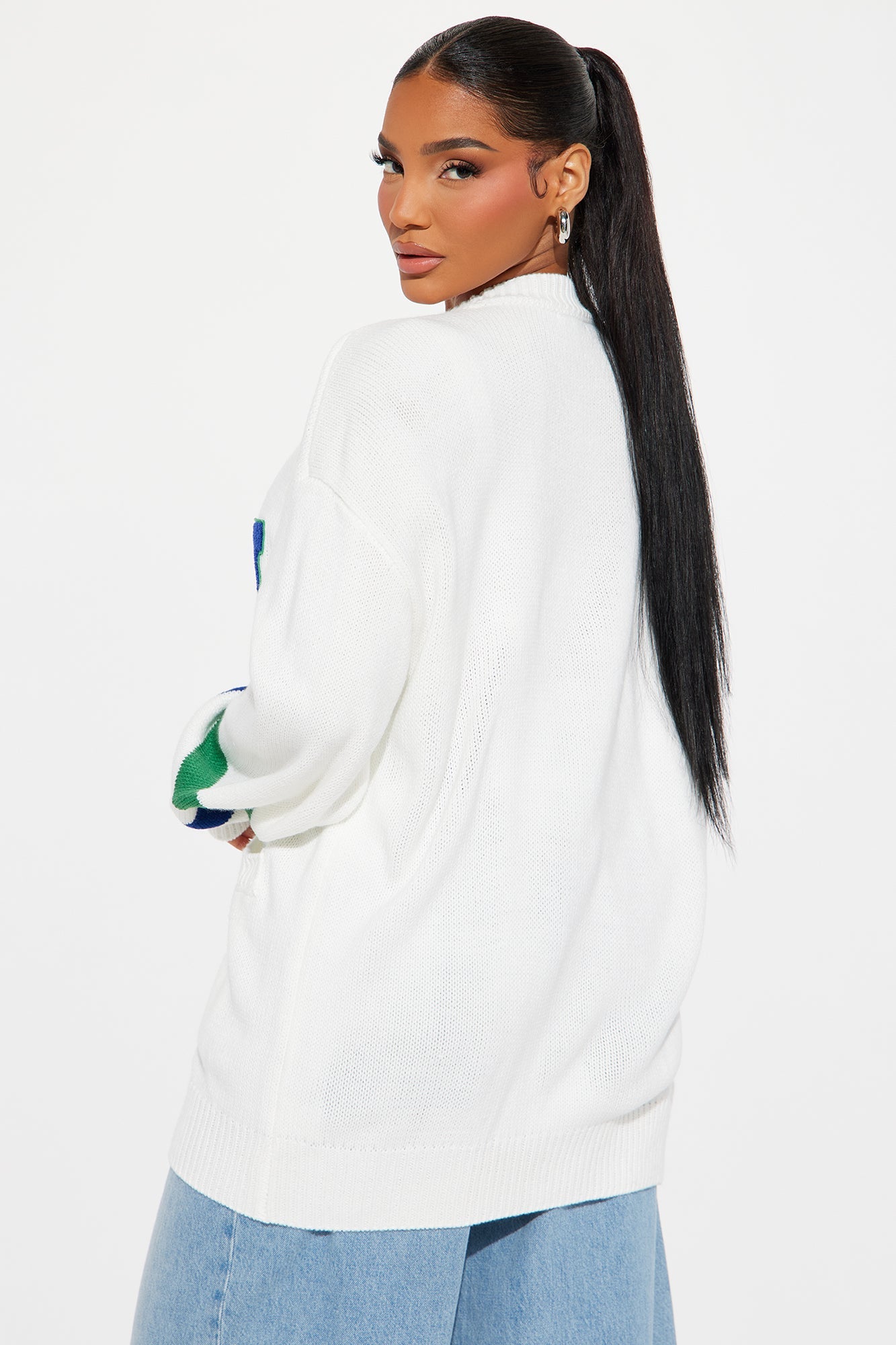 Book Smart Cardigan - Ivory/combo