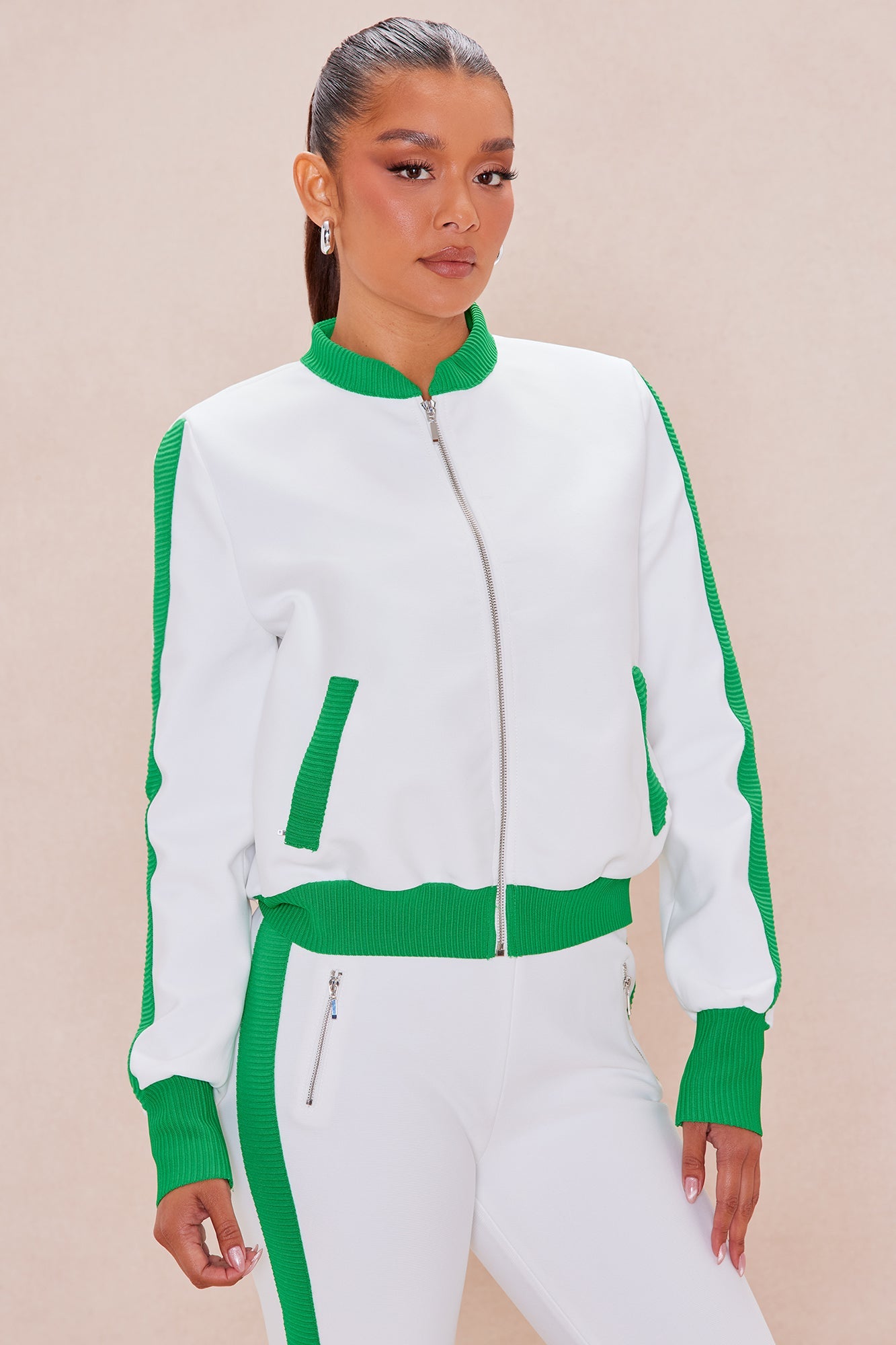 Blair Bandage Jacket - White/combo