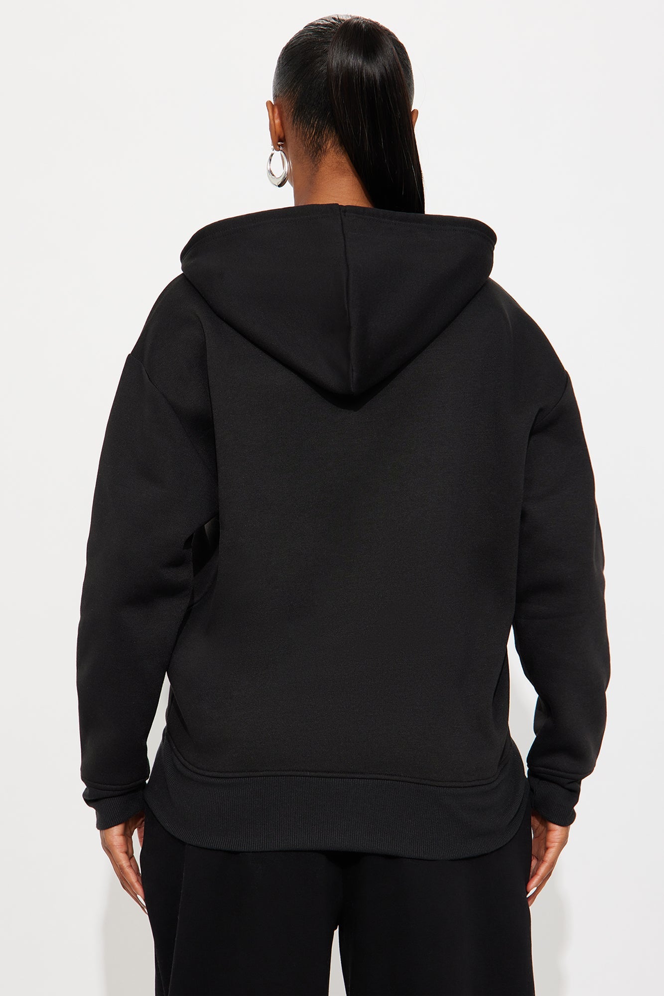 Bianca Ombre Butterfly Full Zip Hoodie - Black