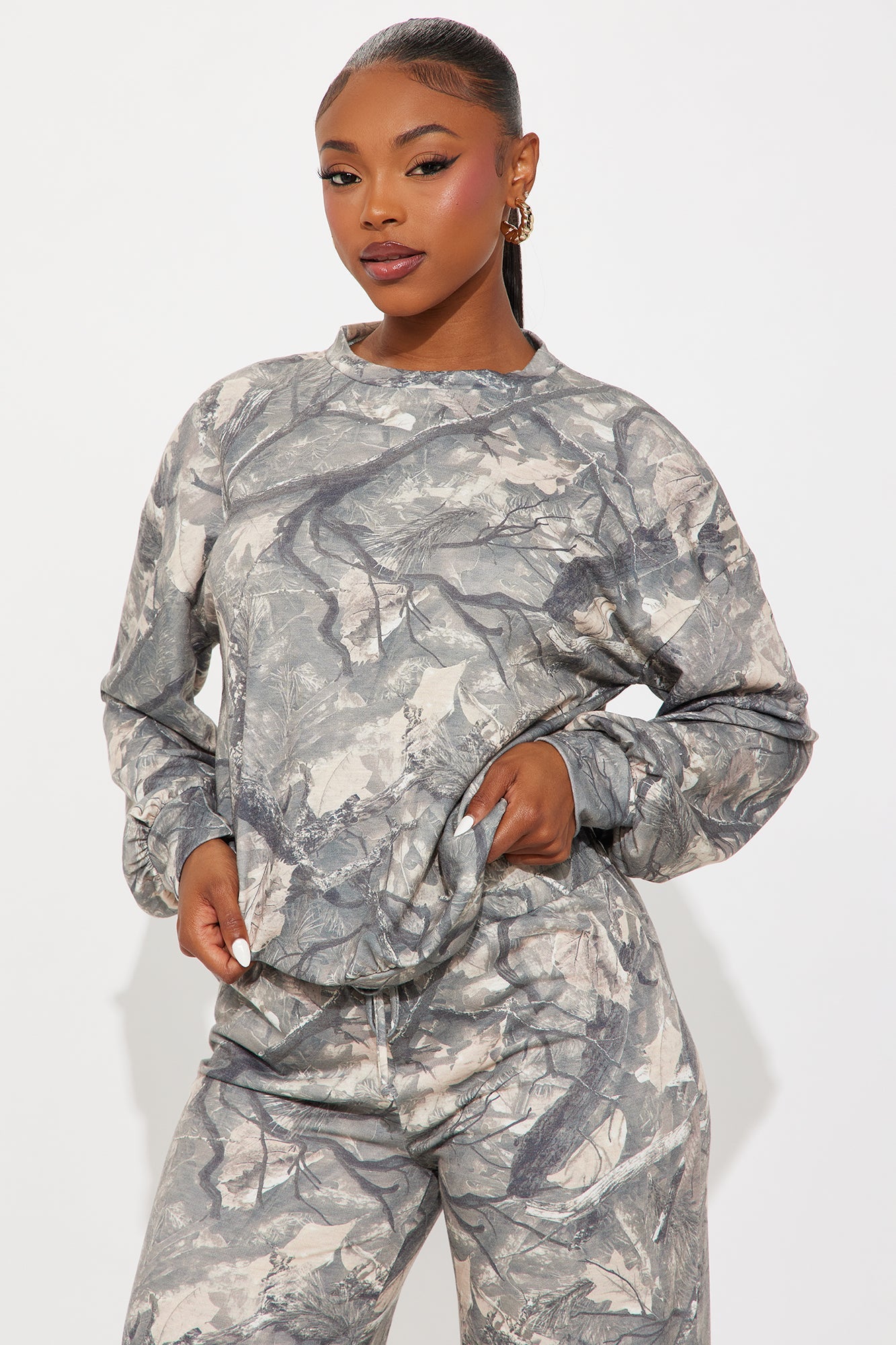 No Trace Camo Pant Set - Olive/combo