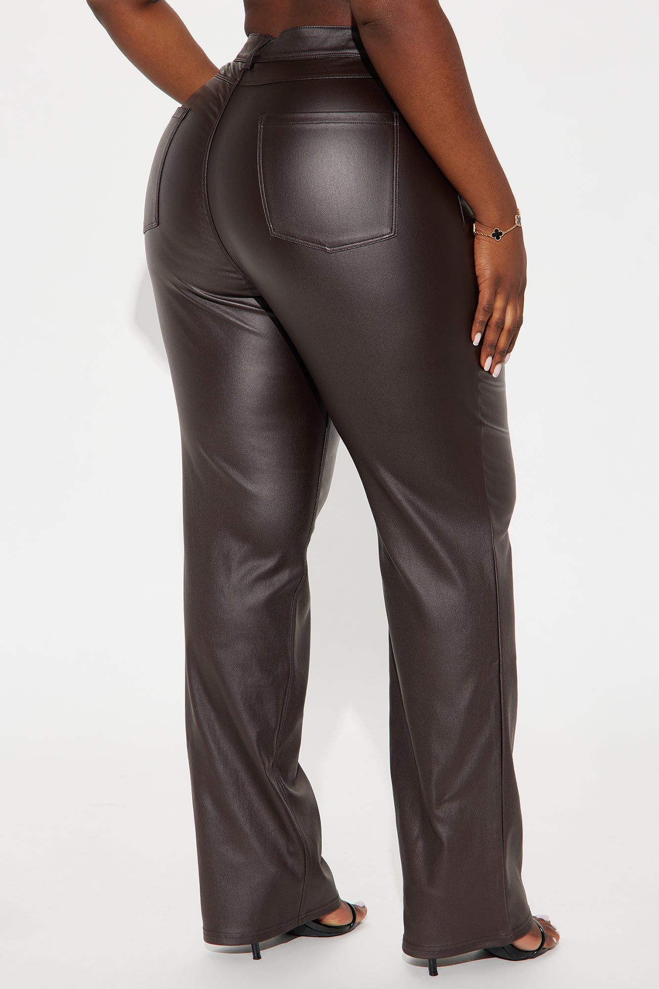 Sammie High Rise Straight Leg Pant - Chocolate