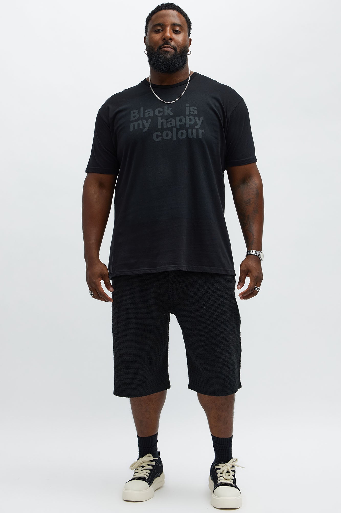 My Happy Colour Short Sleeve Tee - Black