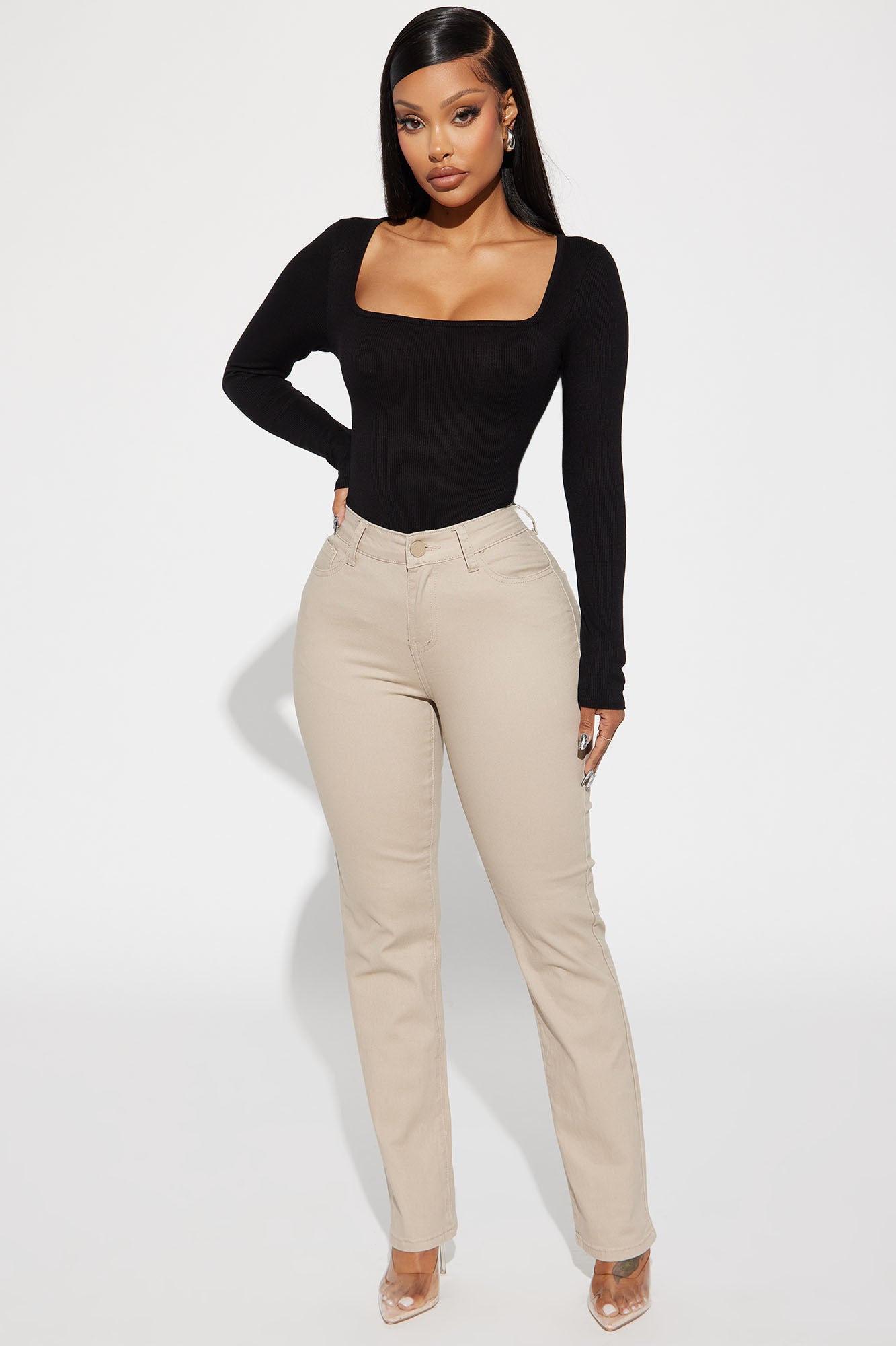 Issa Ribbed Top - Black