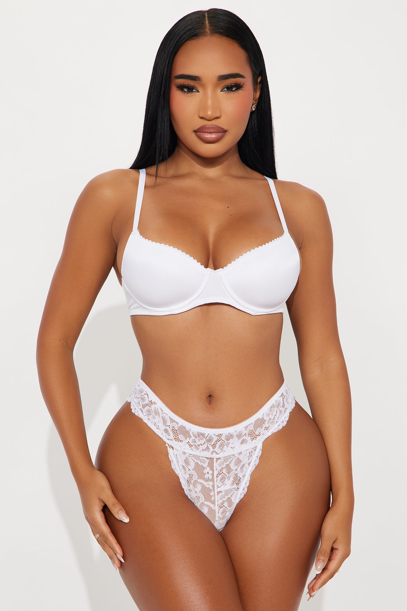 Perfectly Fit Lightly Lined Full Coverage Shine Bra - White