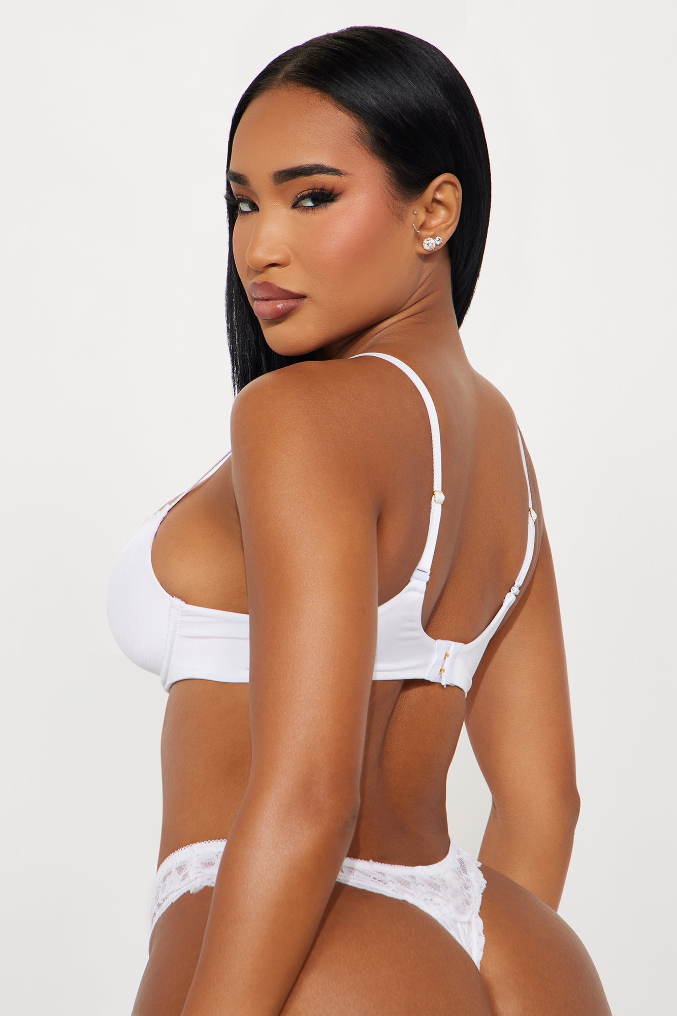 Perfectly Fit Lightly Lined Full Coverage Shine Bra - White