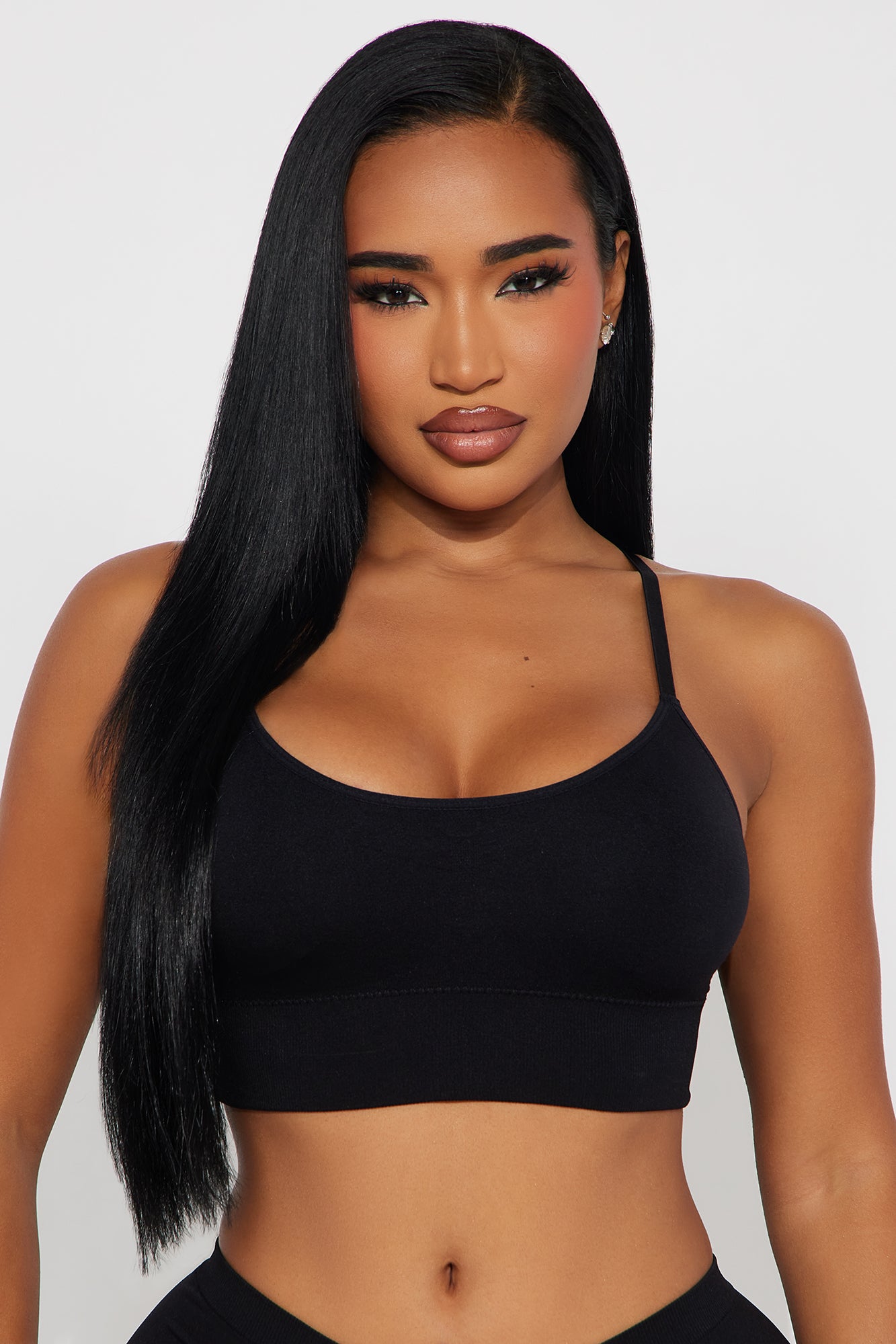 Smooth And Ready Seamless Cami Bralette - Black