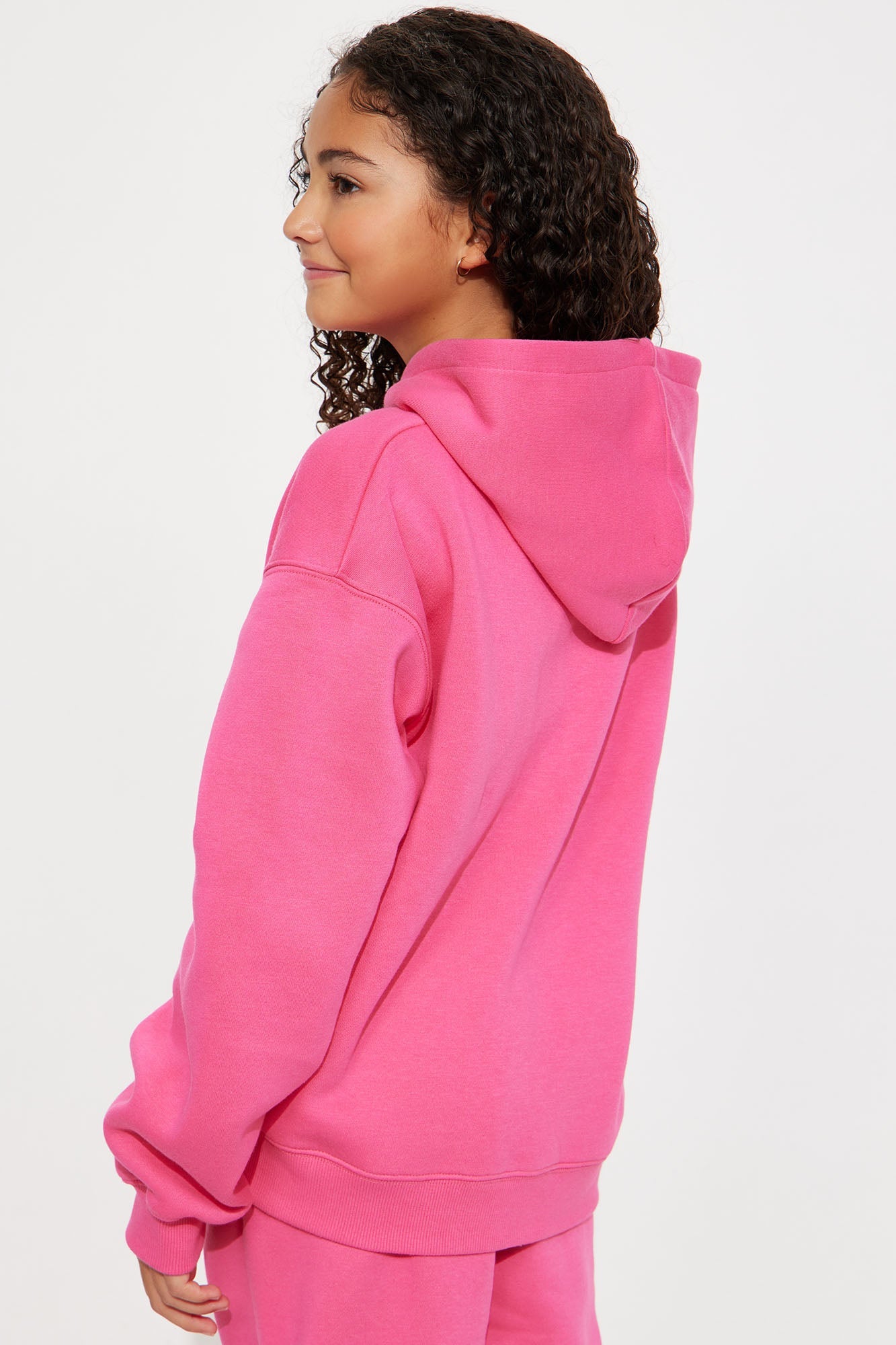 Family Goals Mini Princess Hoodie - Hot Pink