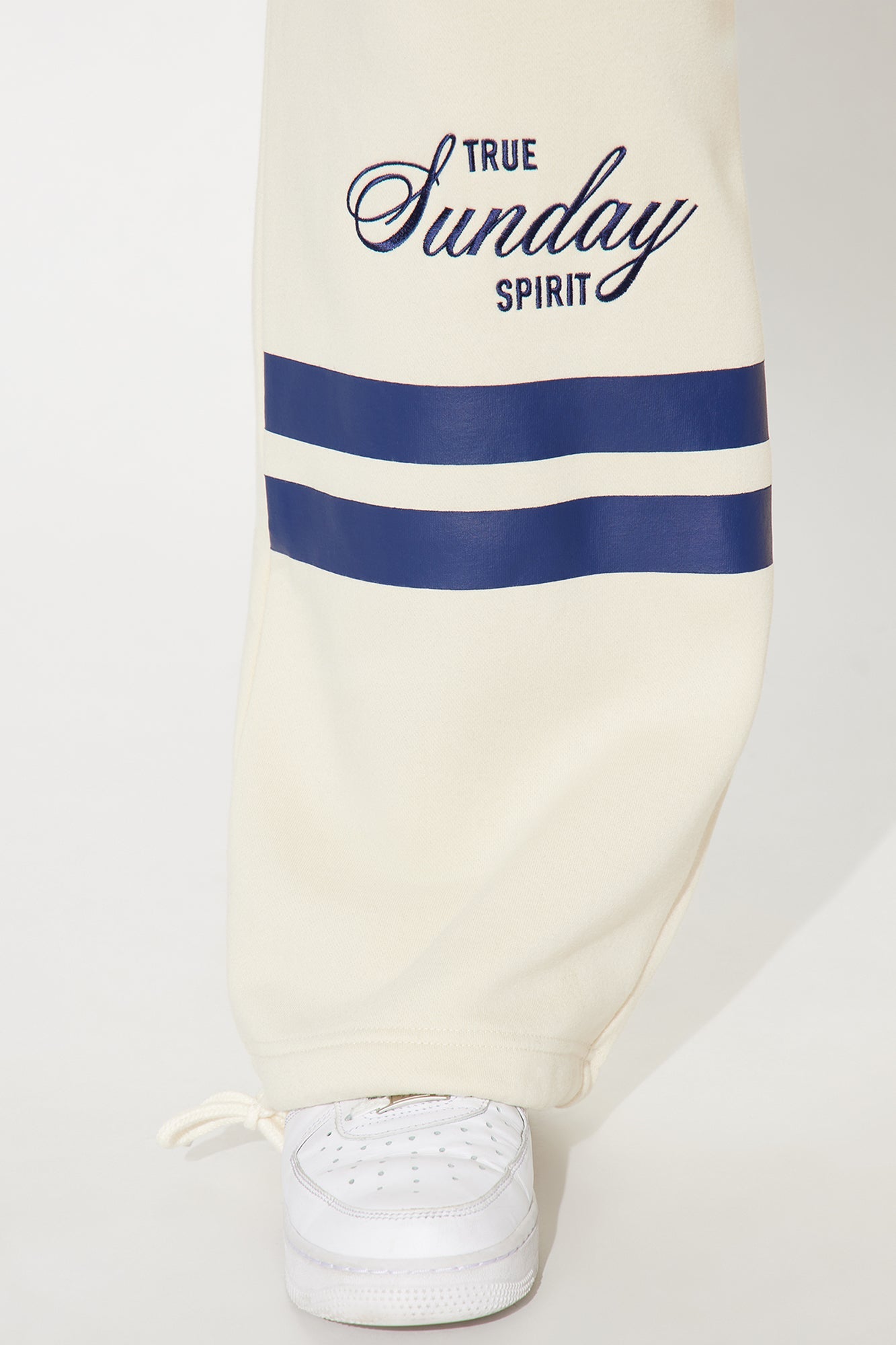 True Sunday Spirit Fleece Pant Set - Cream
