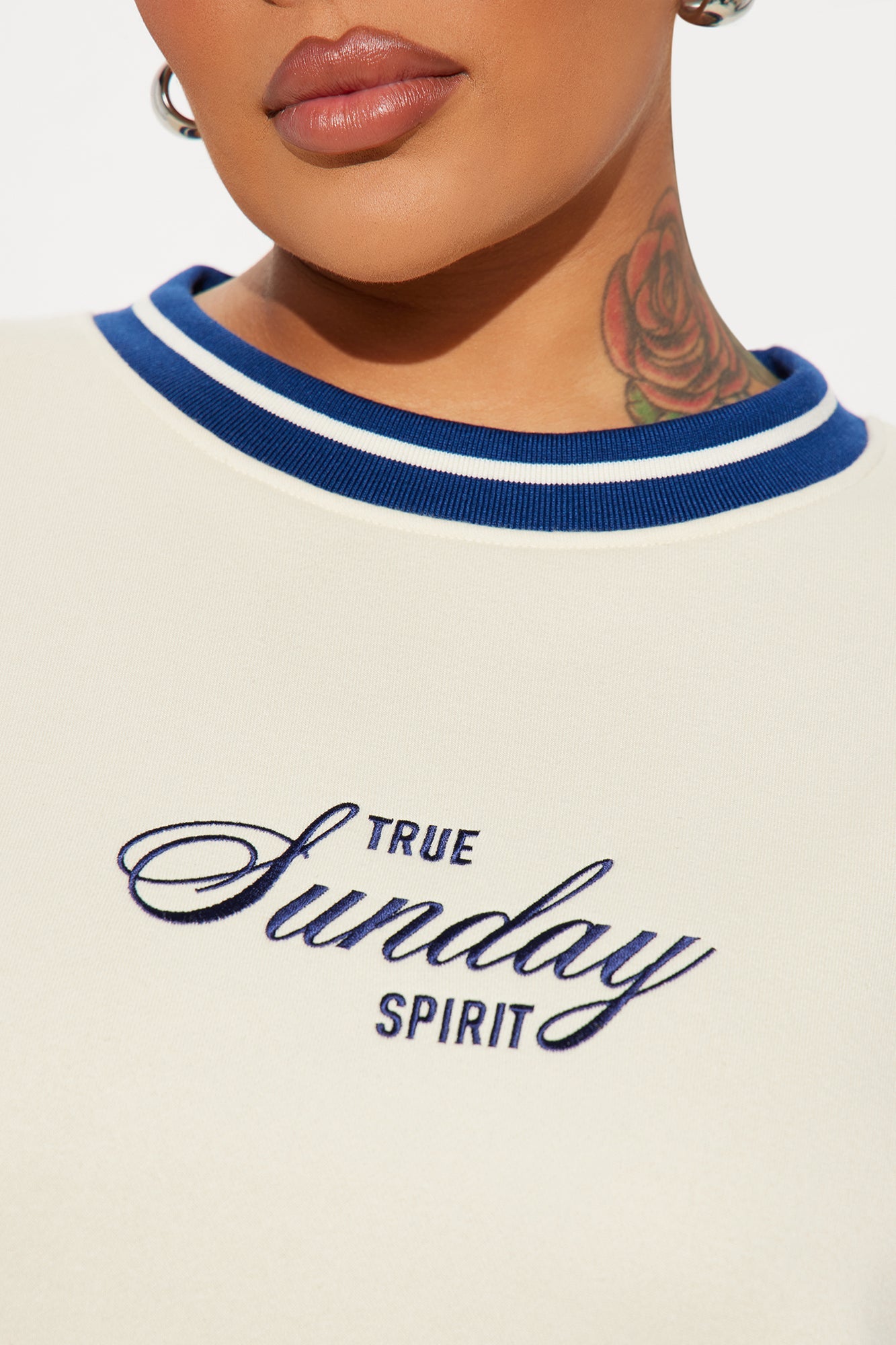 True Sunday Spirit Fleece Pant Set - Cream