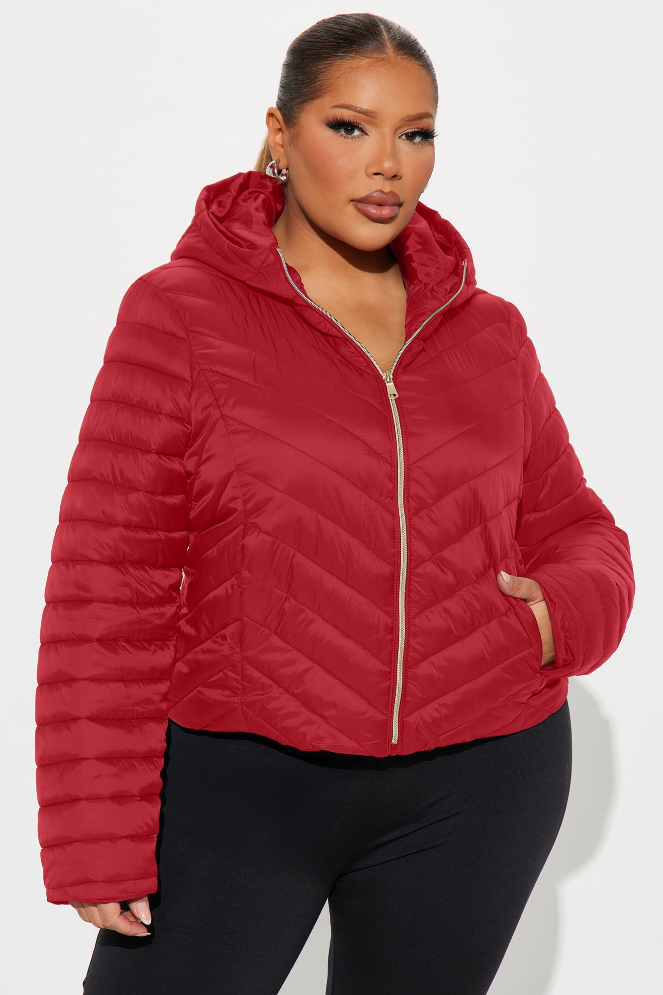 Cold Times Puffer Jacket - Red