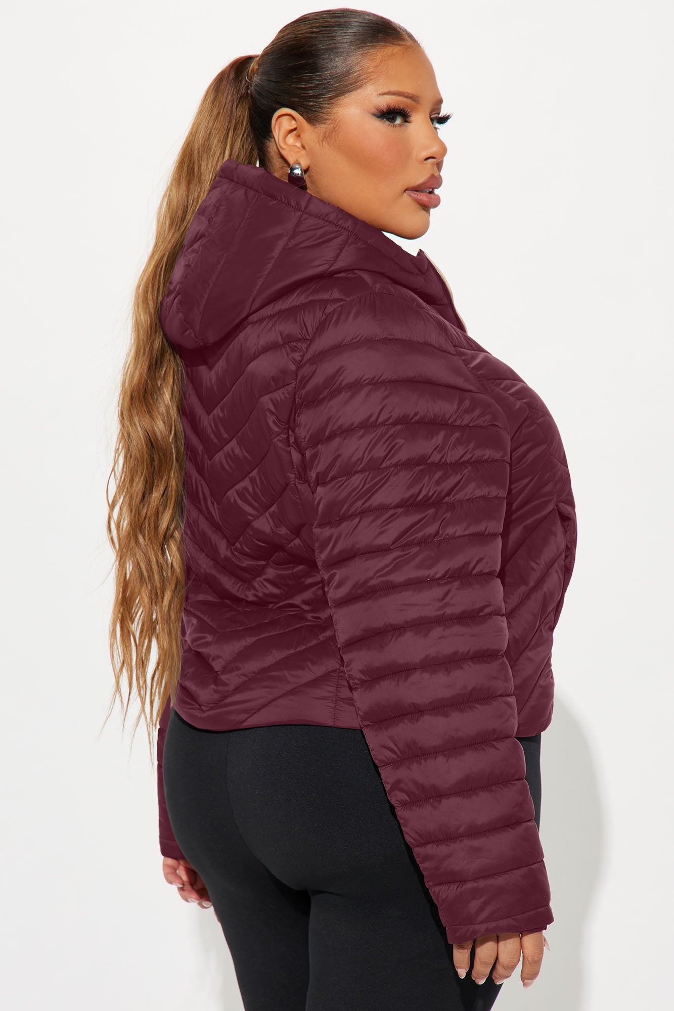Cold Times Puffer Jacket - Burgundy