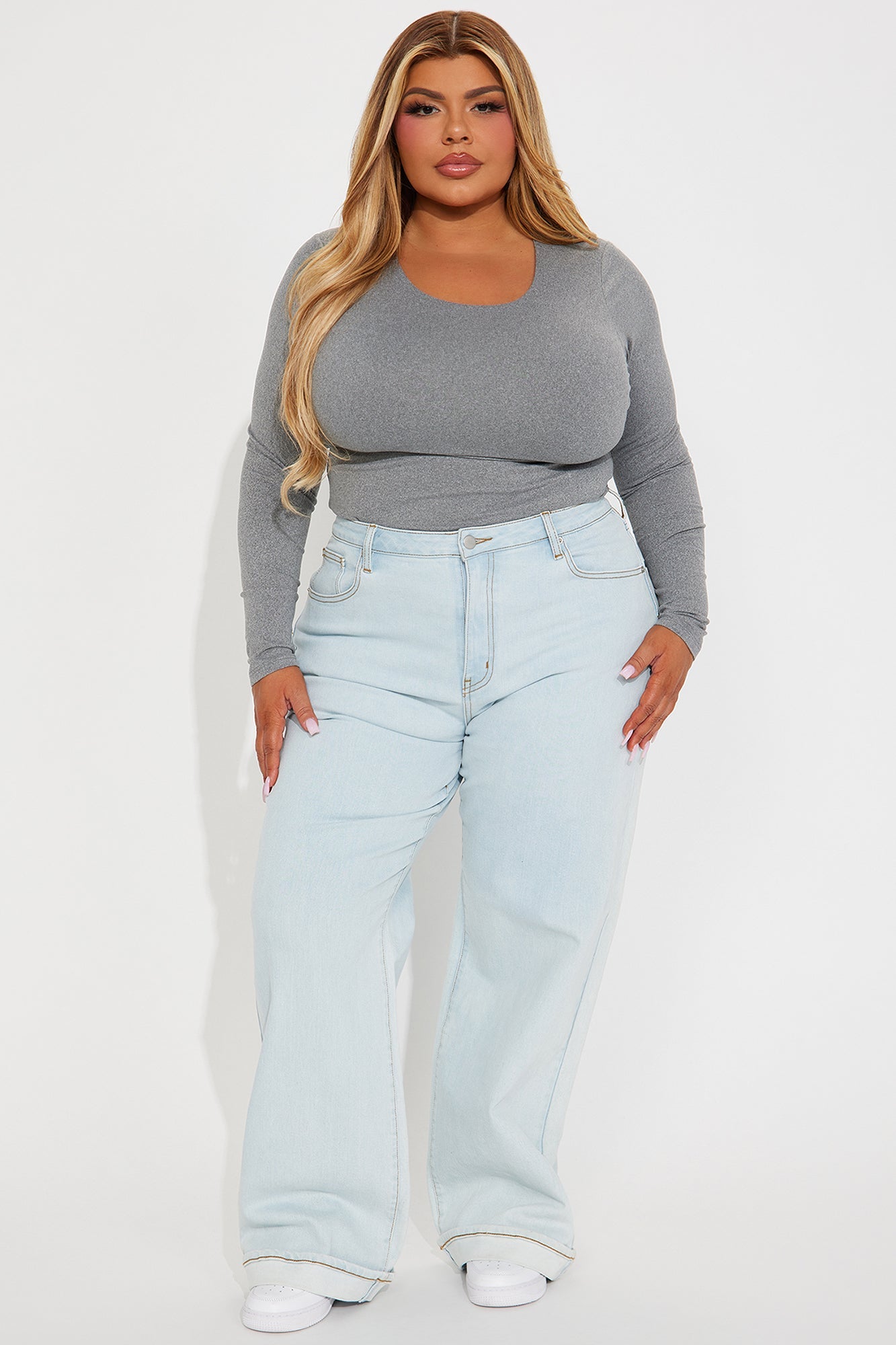 Alissa Double Lined Top - Charcoal