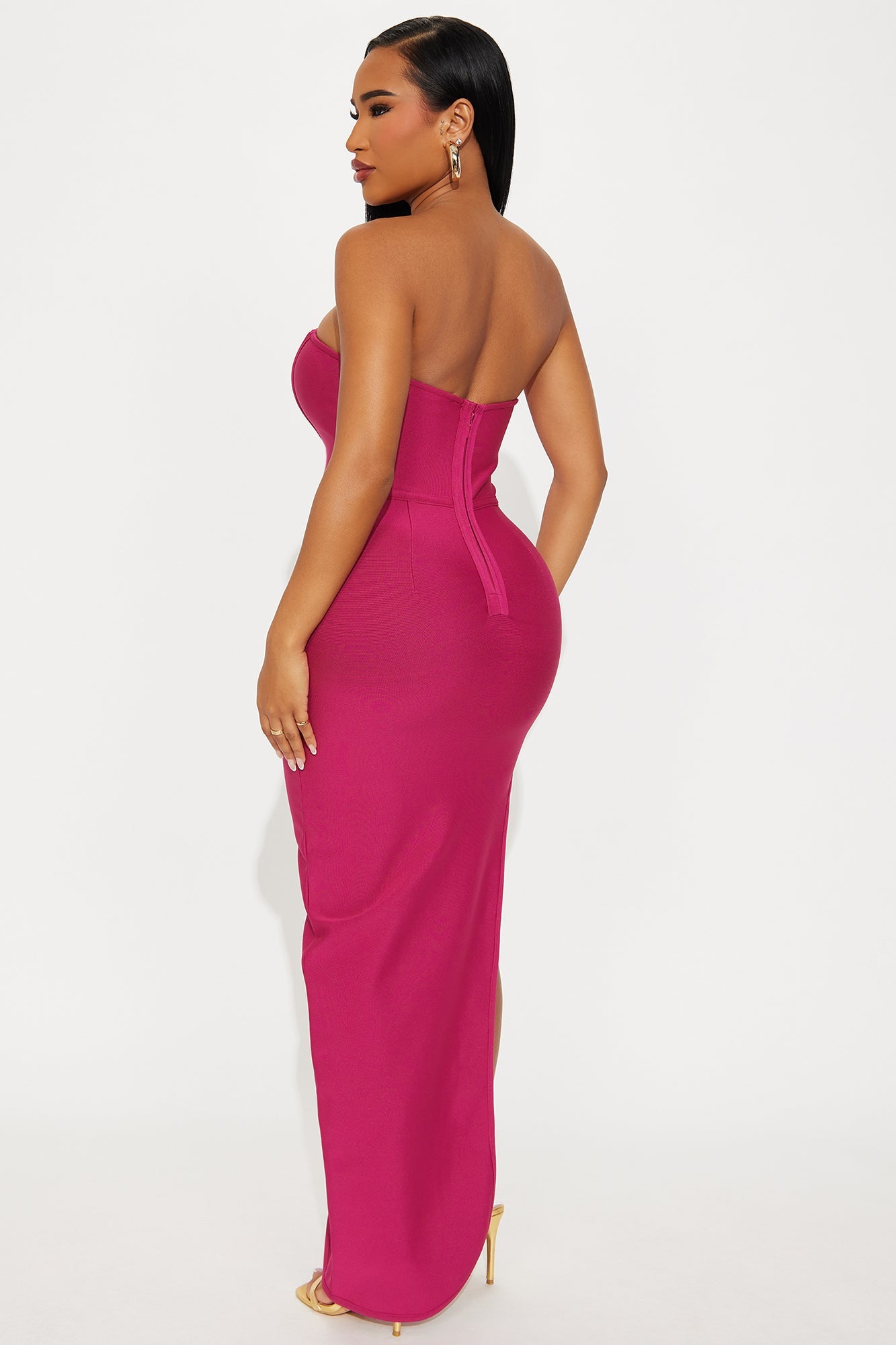 Ariana Bandage Maxi Dress - Mauve