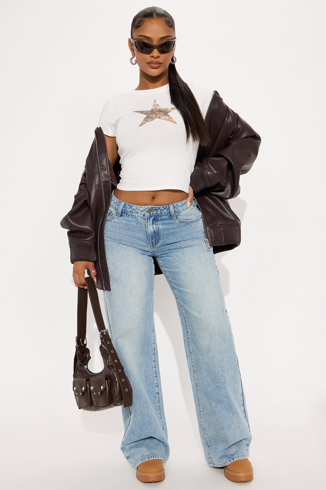 Westside Low Rise Wide Leg Jean - Light Wash