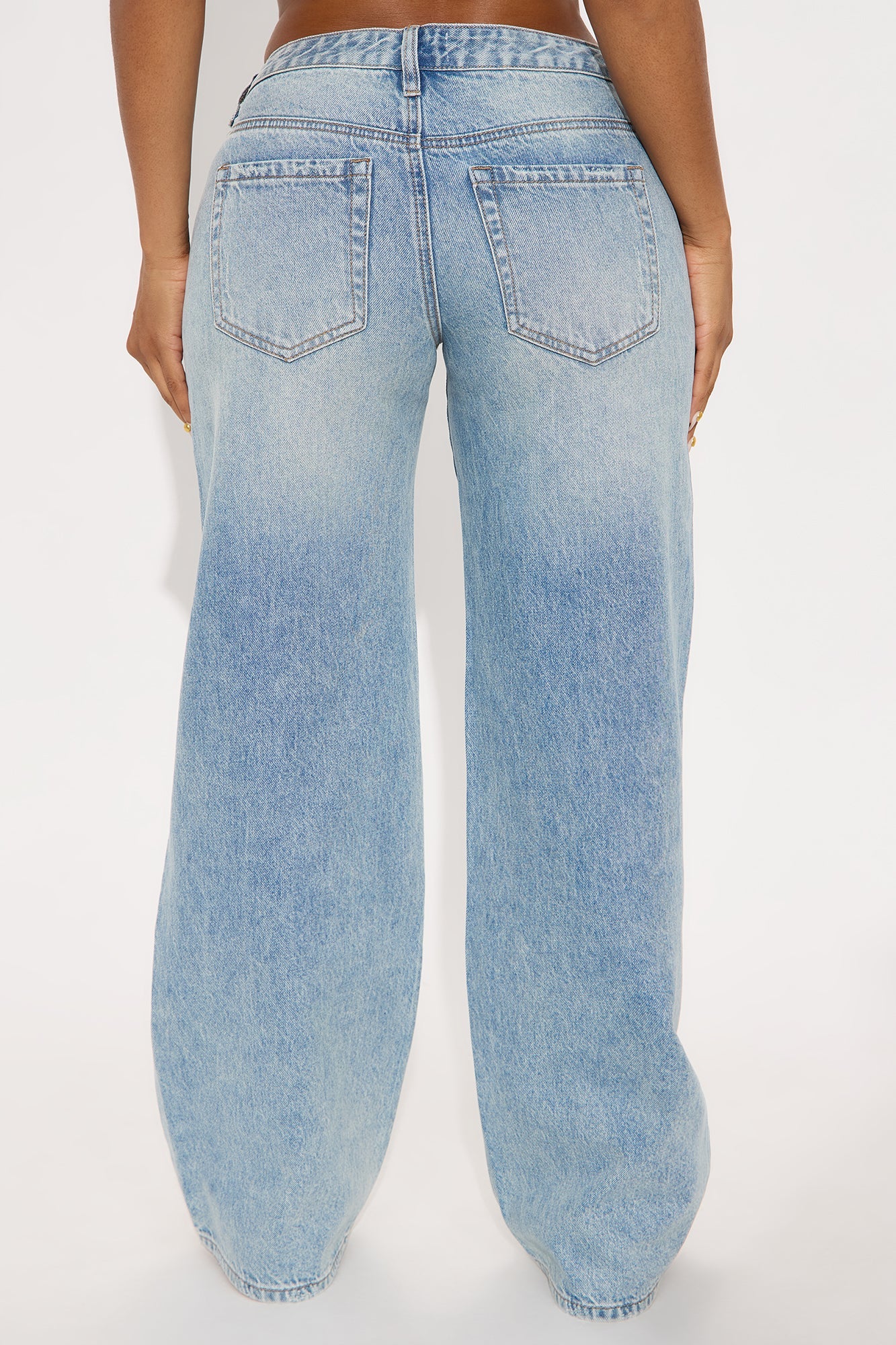 Westside Low Rise Wide Leg Jean - Light Wash