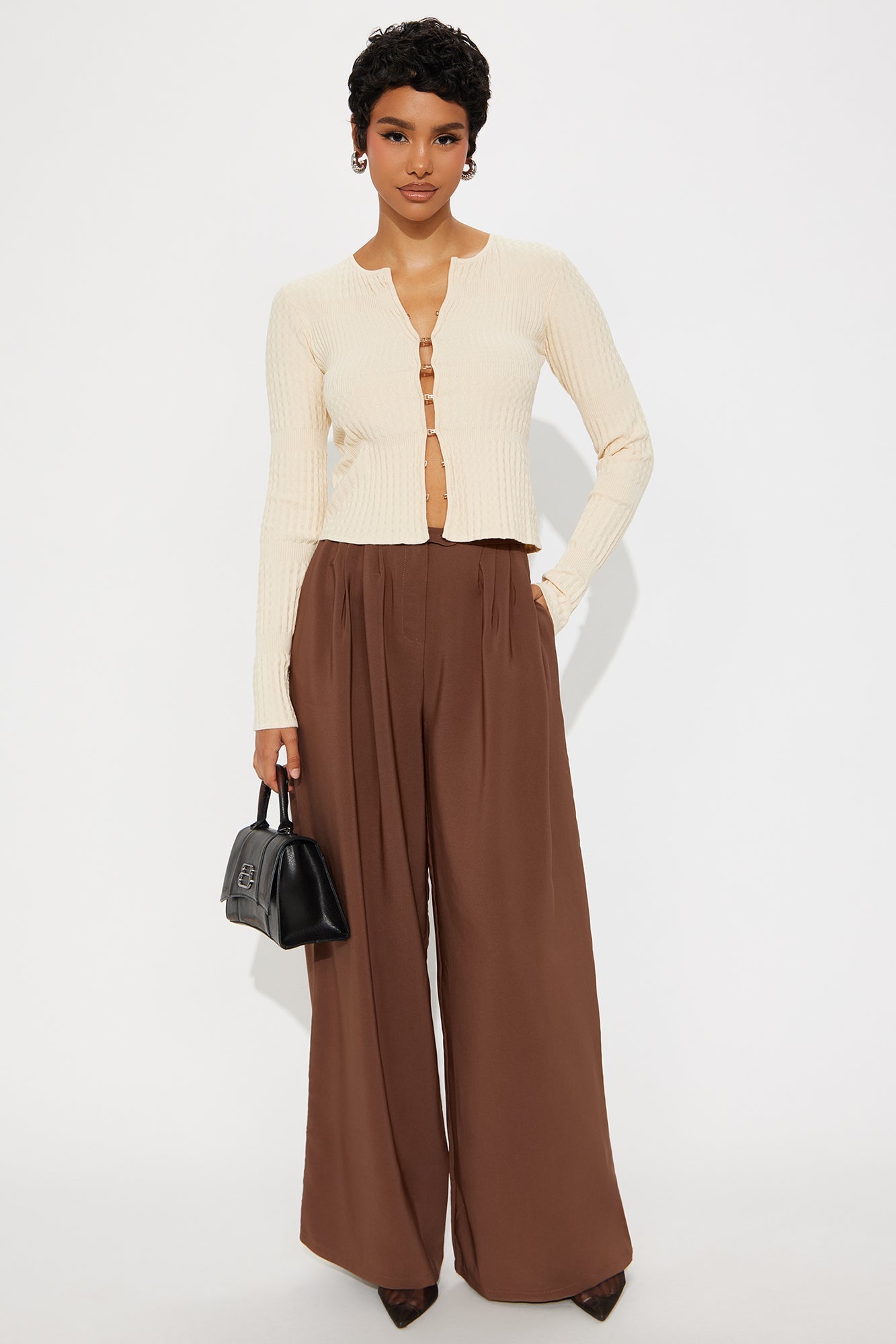 The Jaden Hardware Cardigan - Ivory