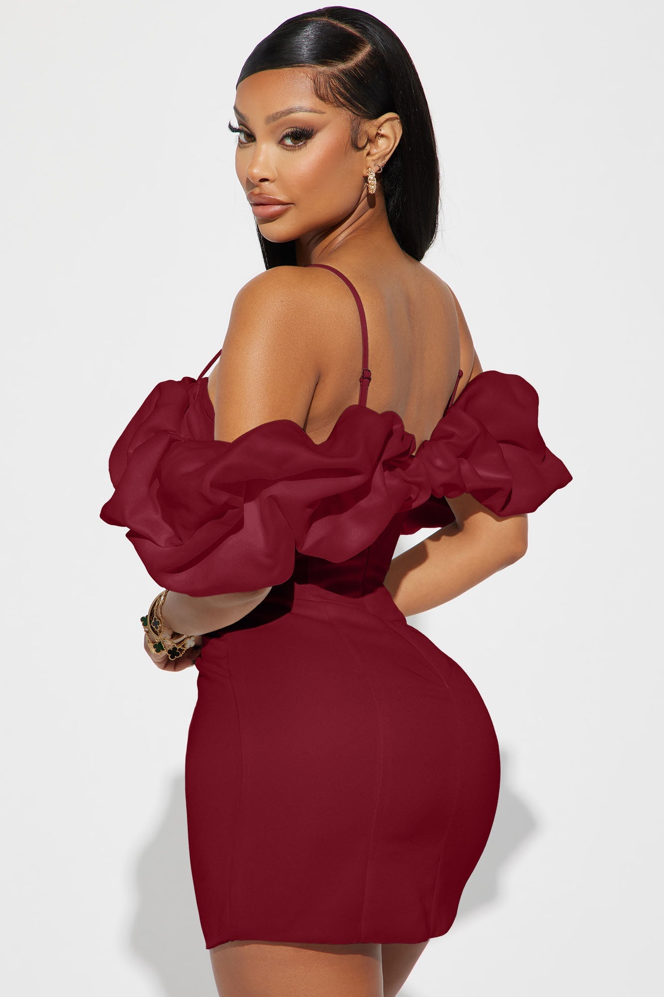 Lola Mini Dress - Wine