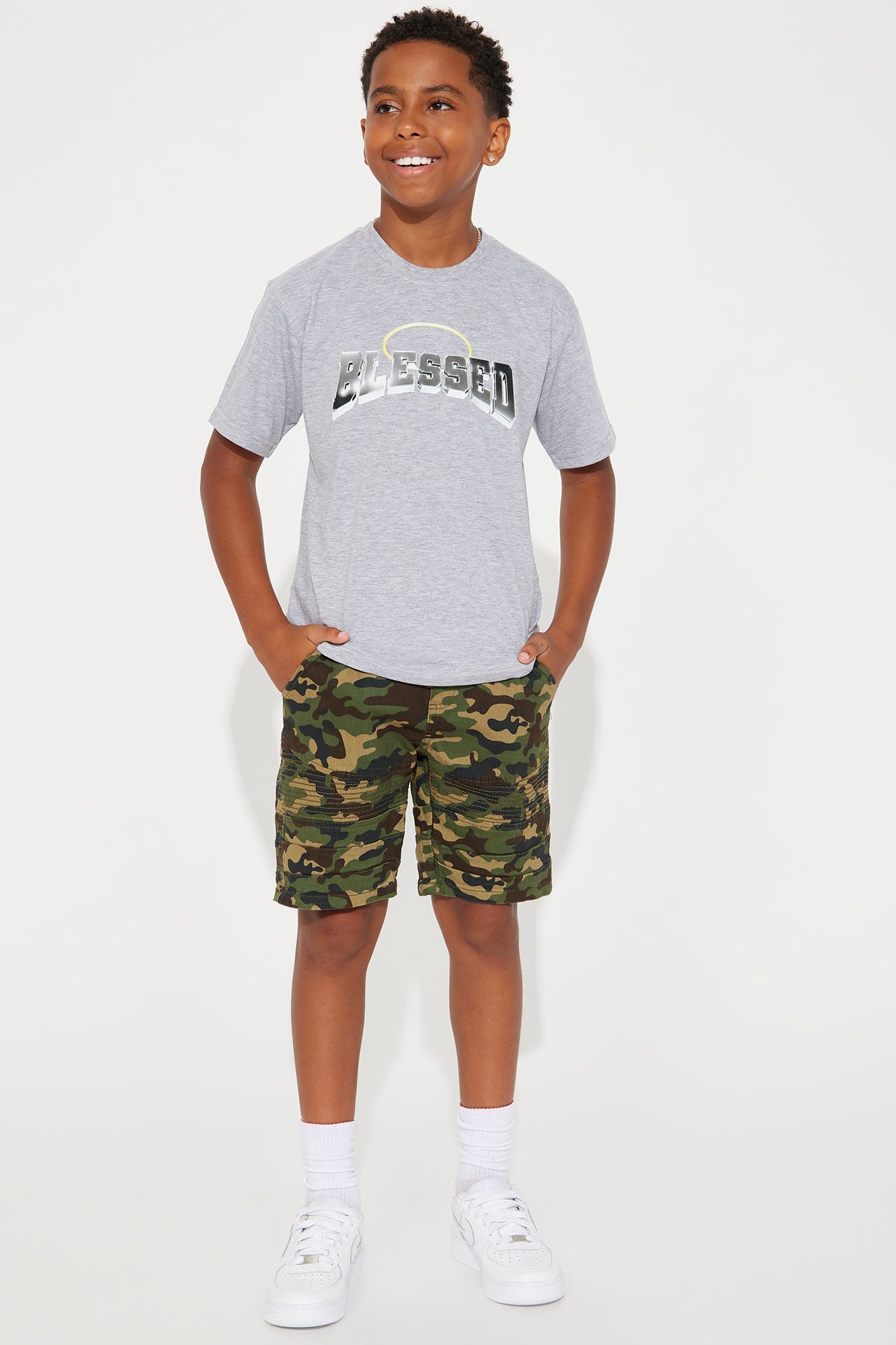 Mini Honcho Camo Cargo Shorts - Camouflage