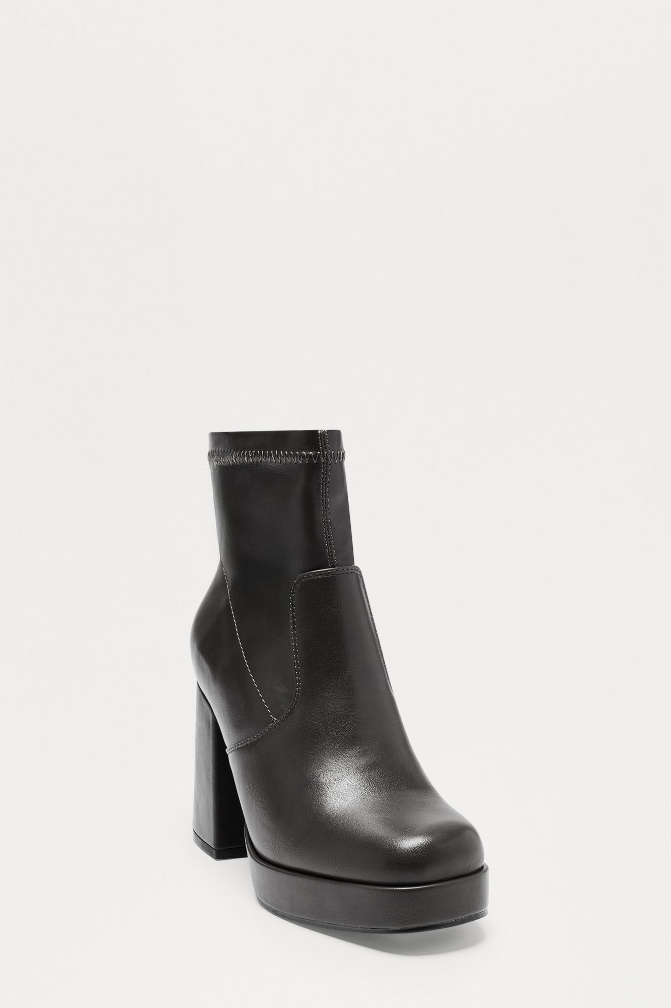 Rebel Platform Booties - Black
