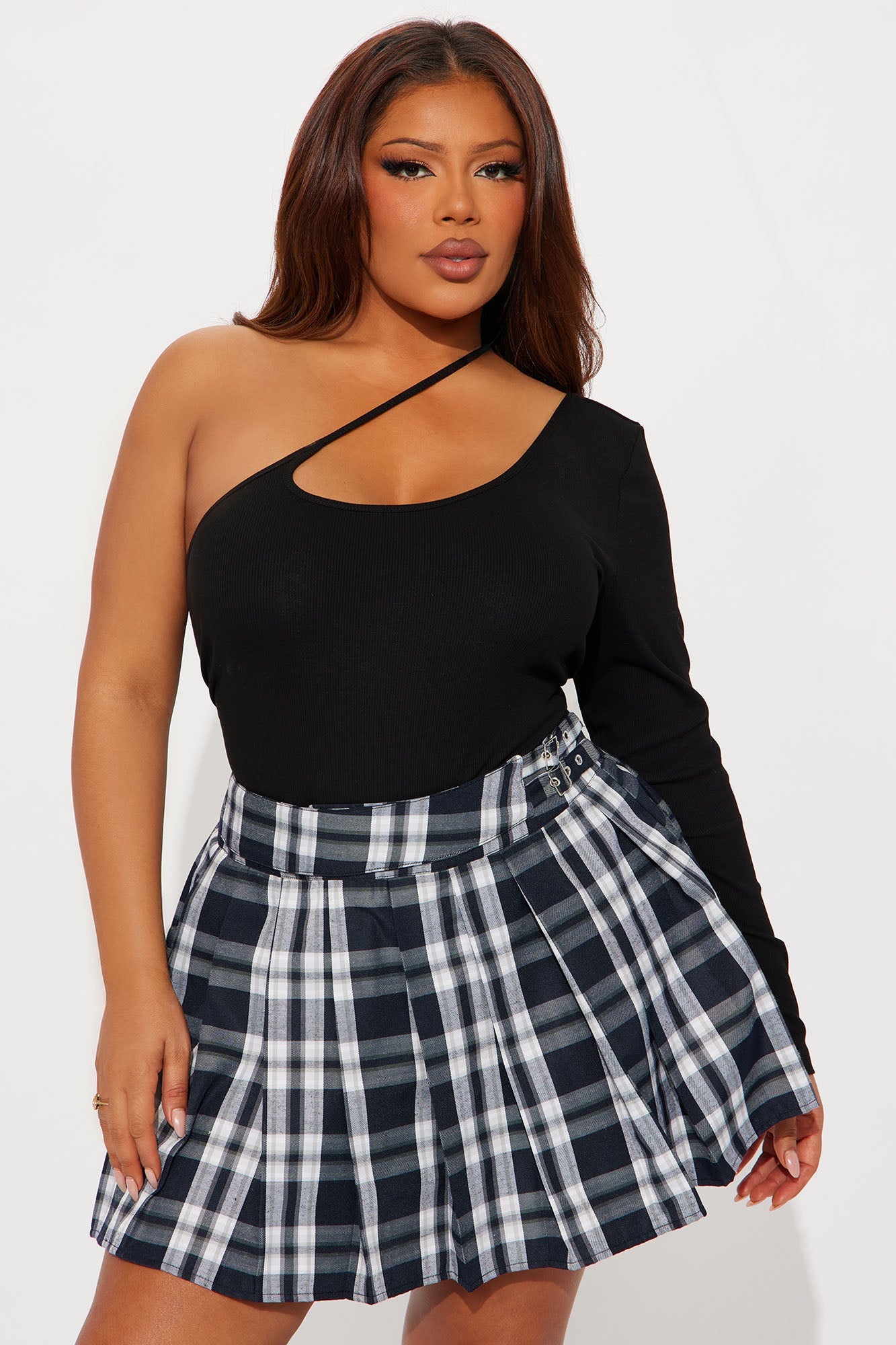 Outspoken One Shoulder Bodysuit - Black