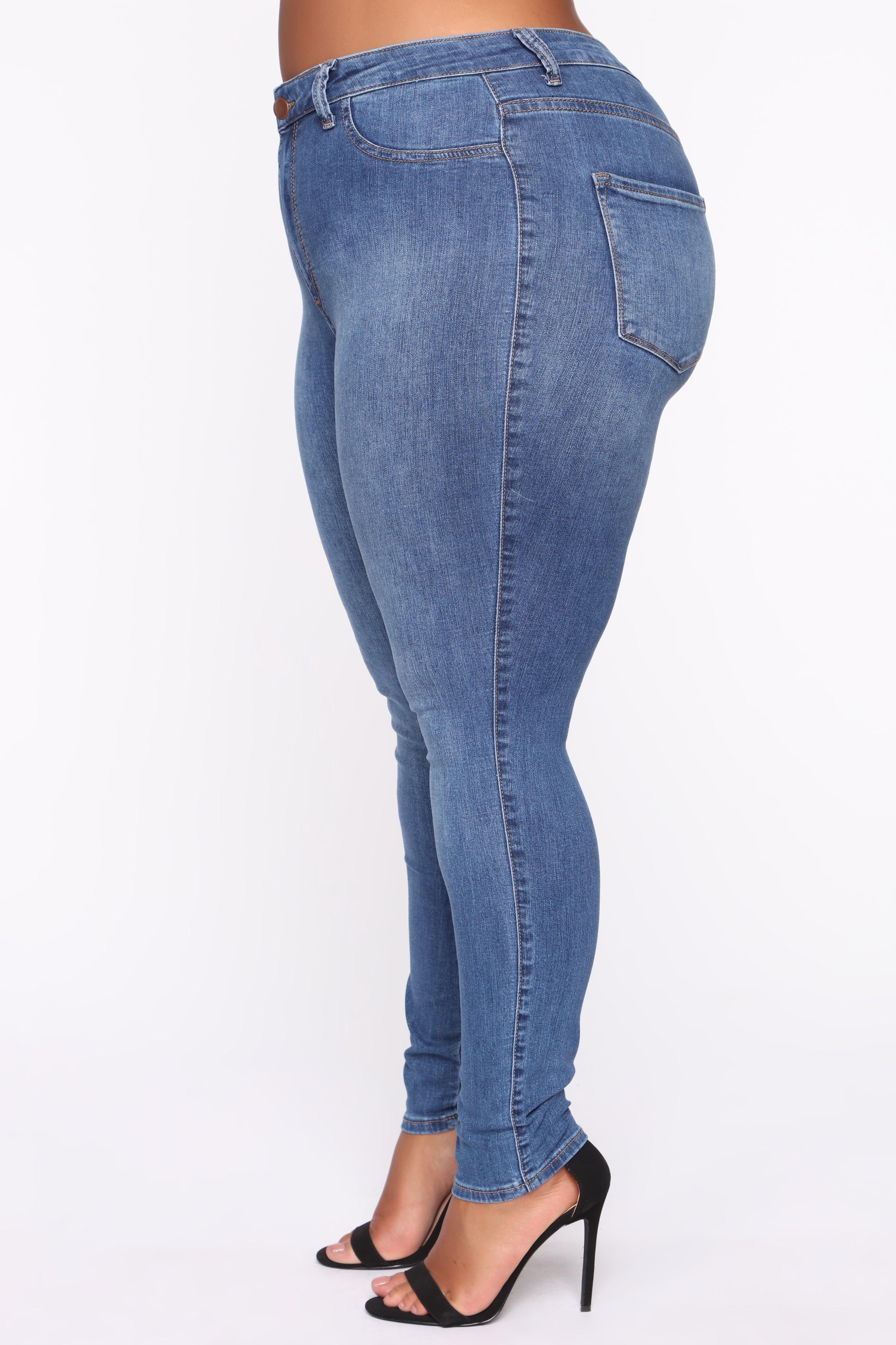 Luxe High Waist Skinny Jeans - Medium