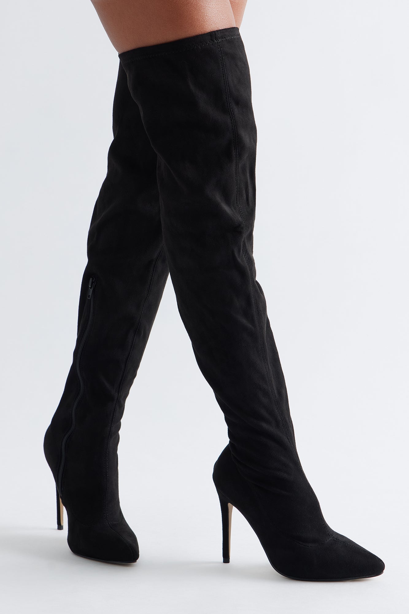 Impress You Over The Knee Boots - Black