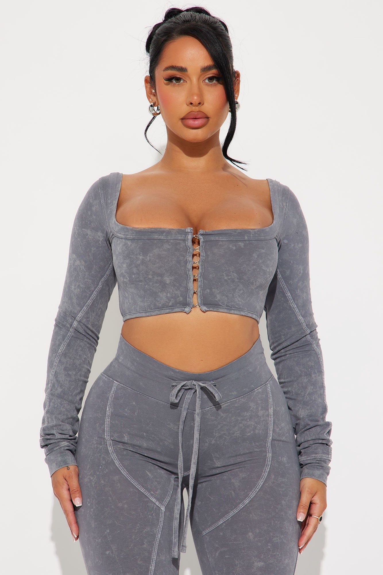 Too Chill Pant Set - Grey