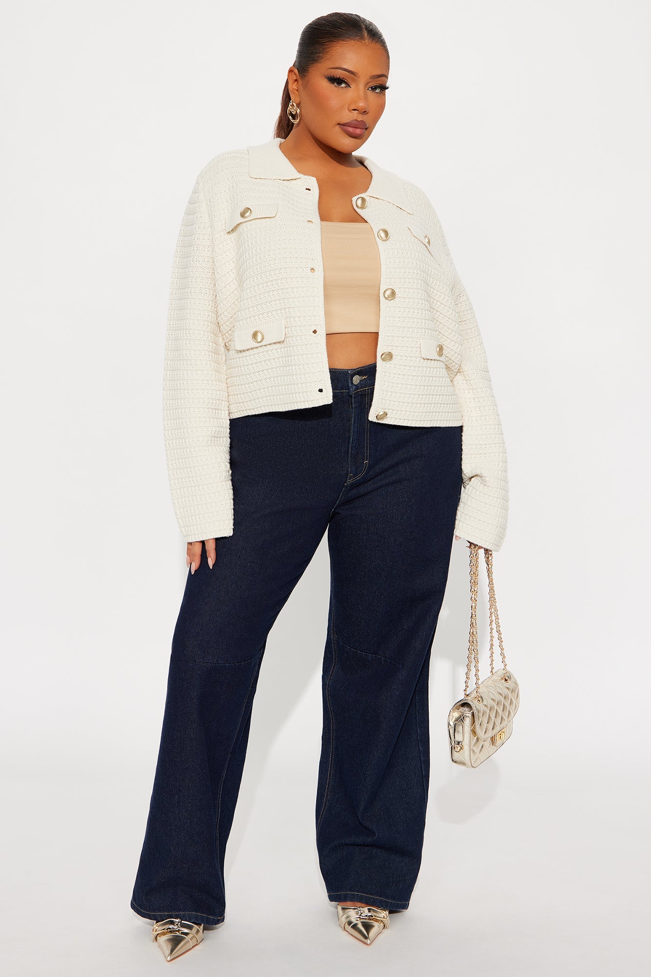 Fill Me In Cardigan - Cream