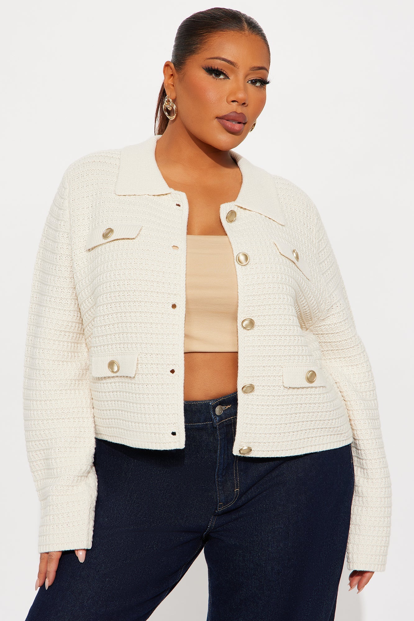 Fill Me In Cardigan - Cream