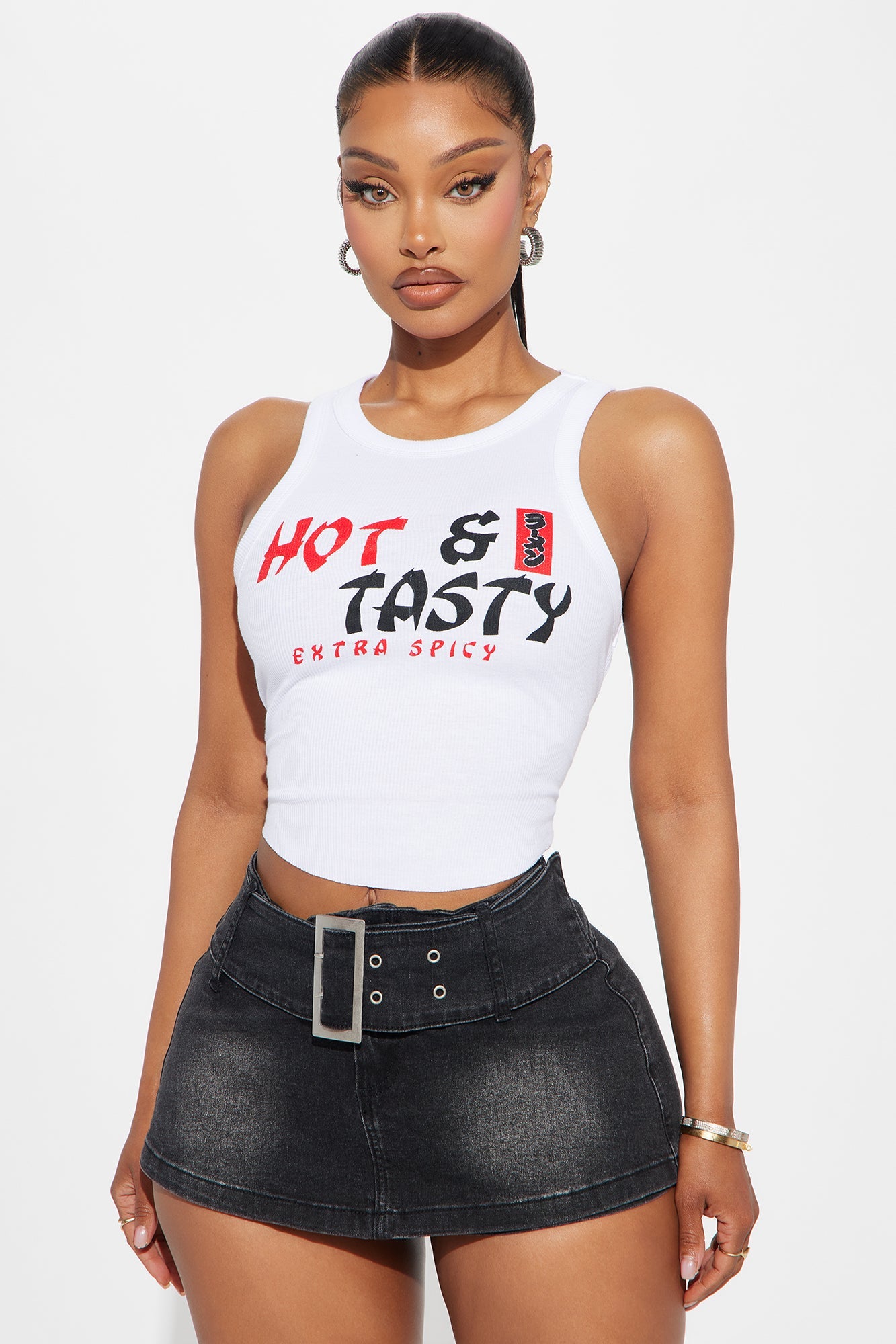 Hot And Tasty Tank Top - White