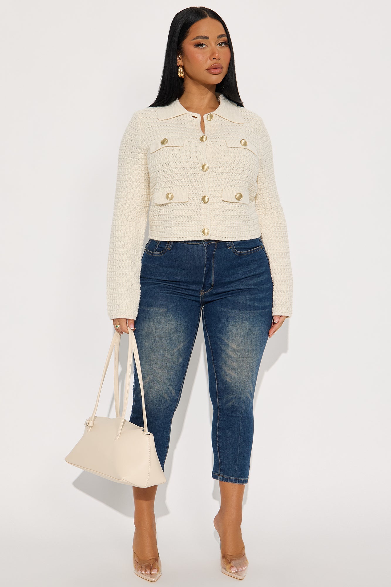 Fill Me In Cardigan - Cream