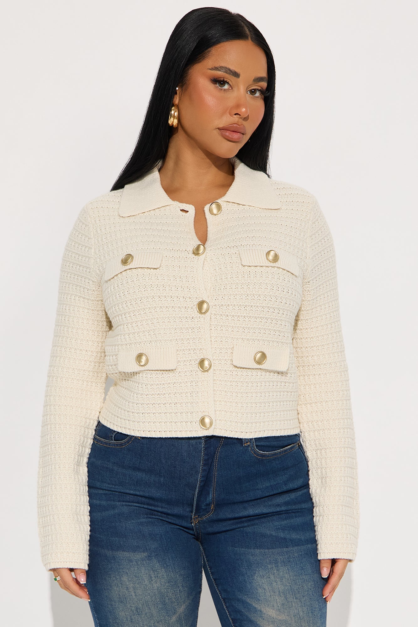 Fill Me In Cardigan - Cream