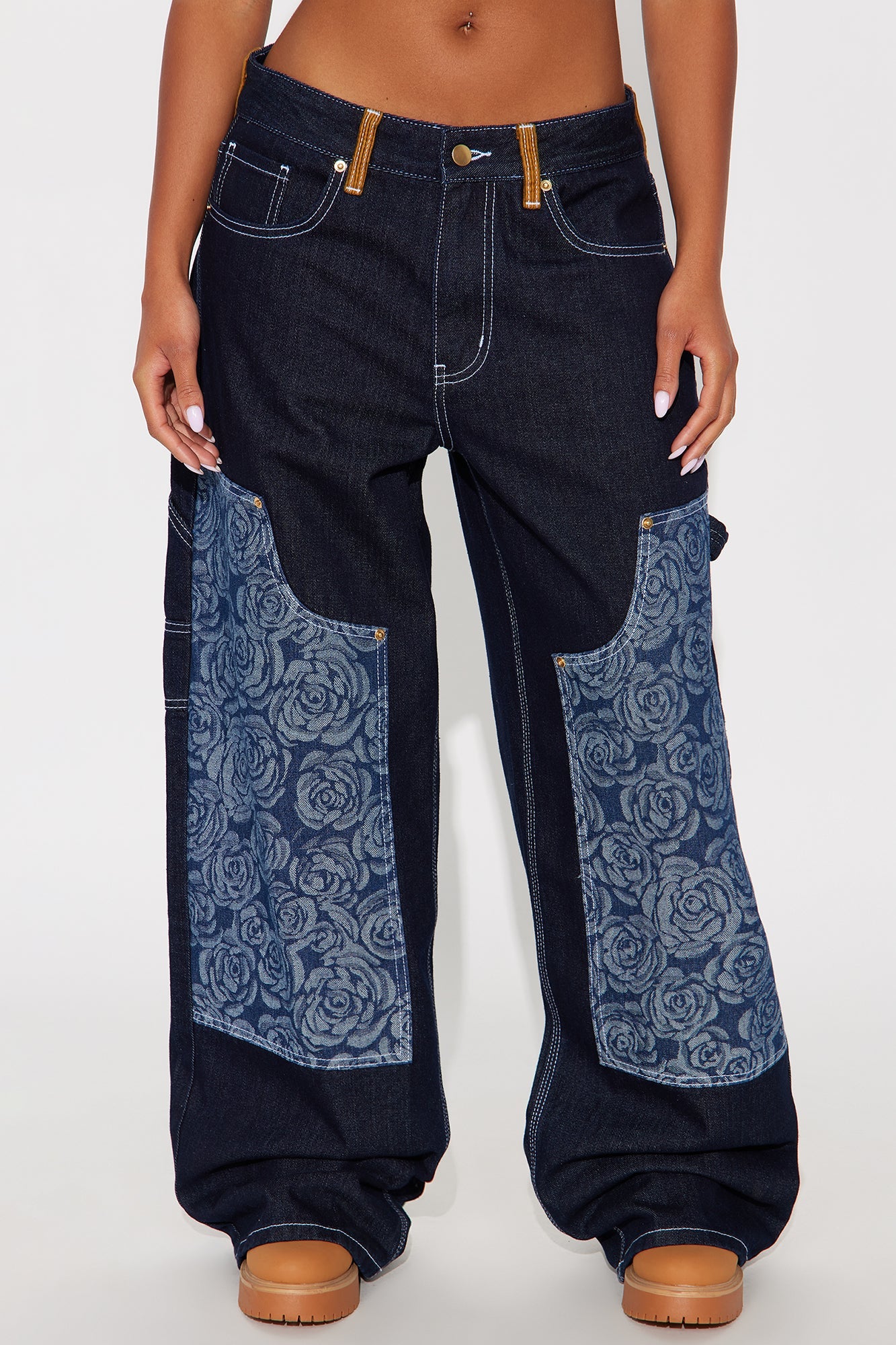 Essex Loose Utility Jeans - Dark Denim