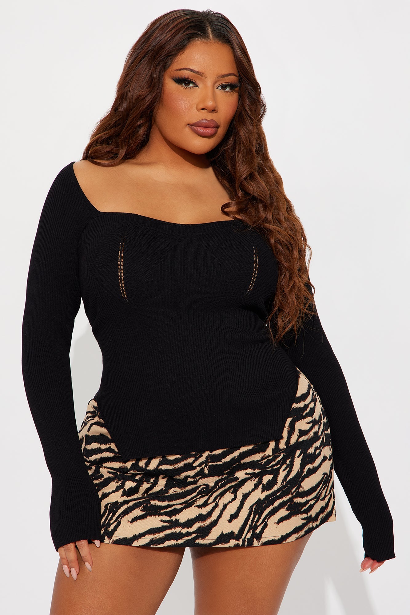 Eyes Around Sweater - Black