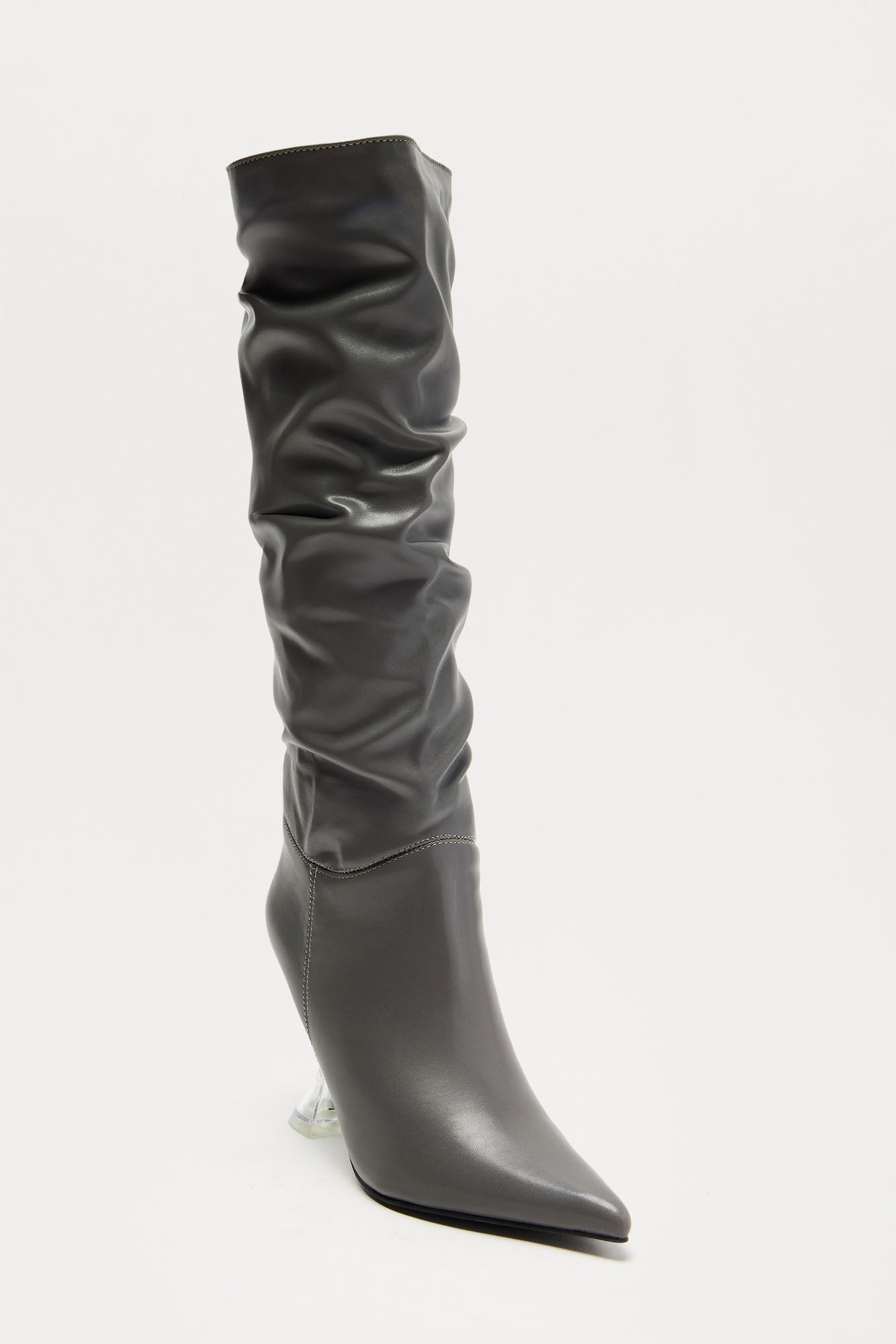 Cyrus Knee High Boots - Grey