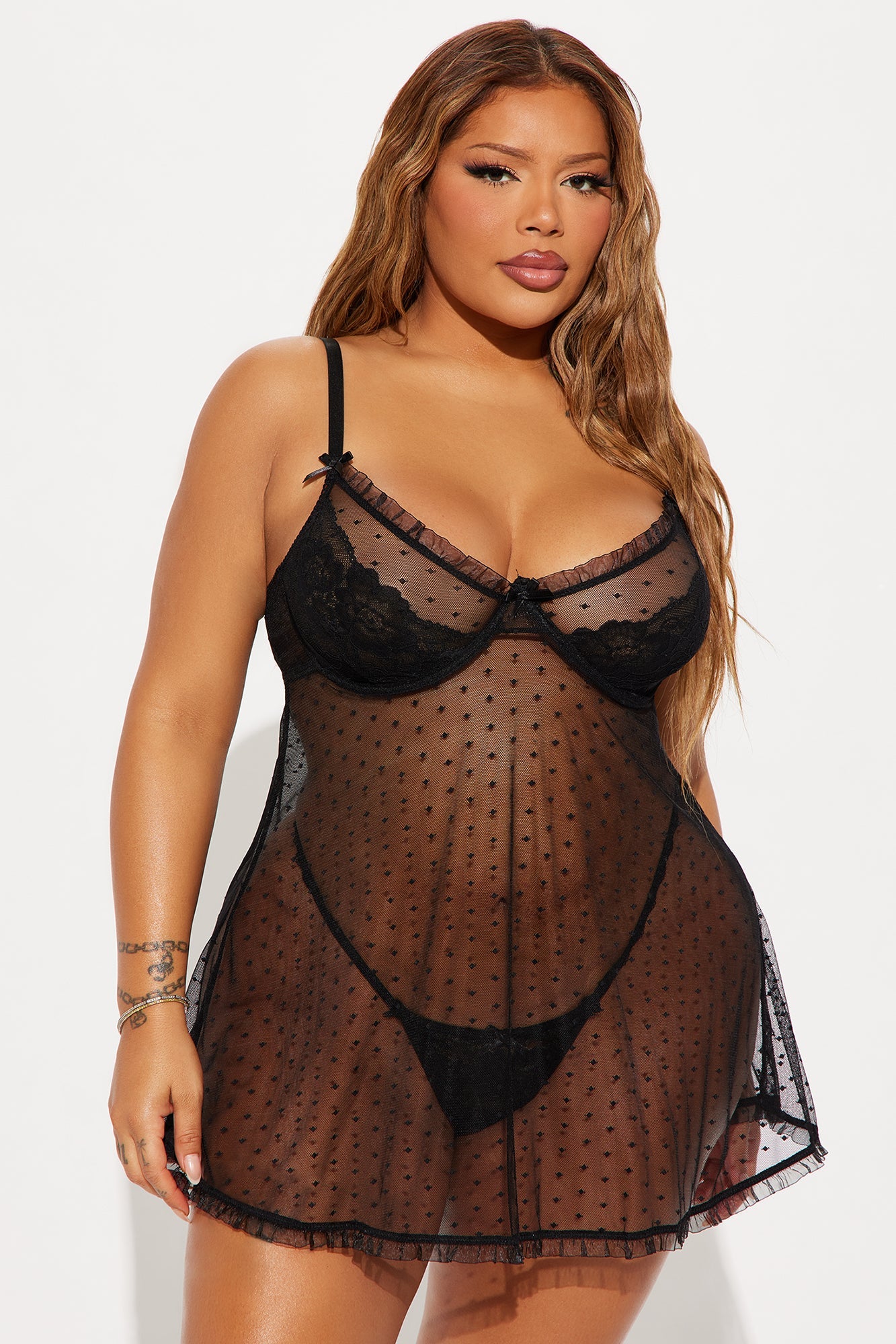 Leave You Breathless Babydoll - Black