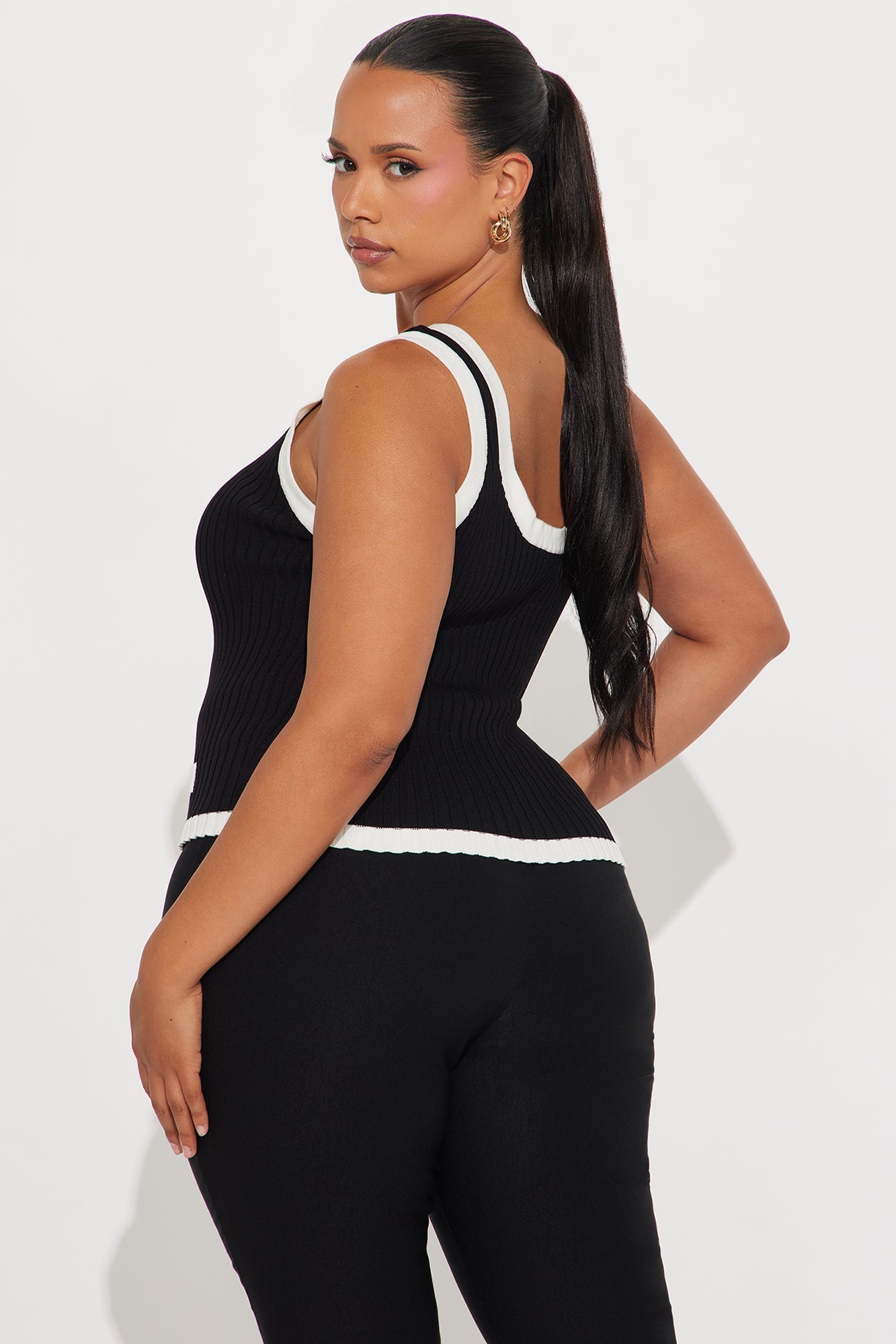 Been Thinking Hardware Tank Top - Black/White