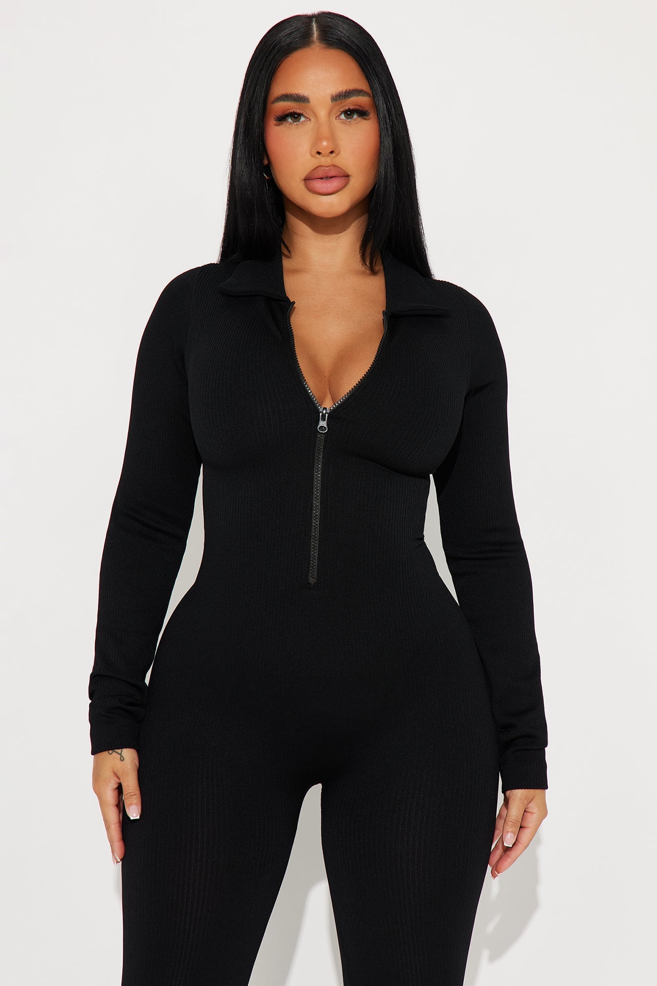 Emaline Seamless Jumpsuit - Black