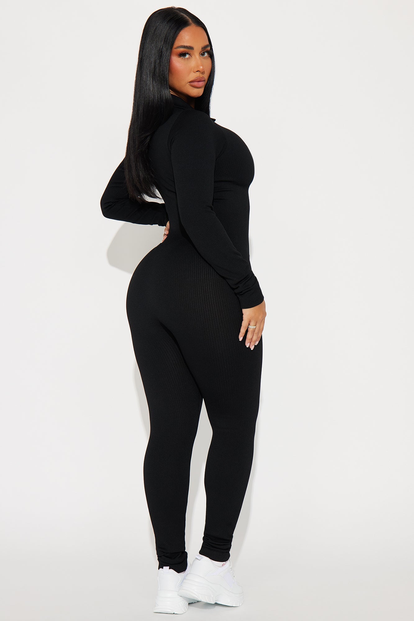 Emaline Seamless Jumpsuit - Black