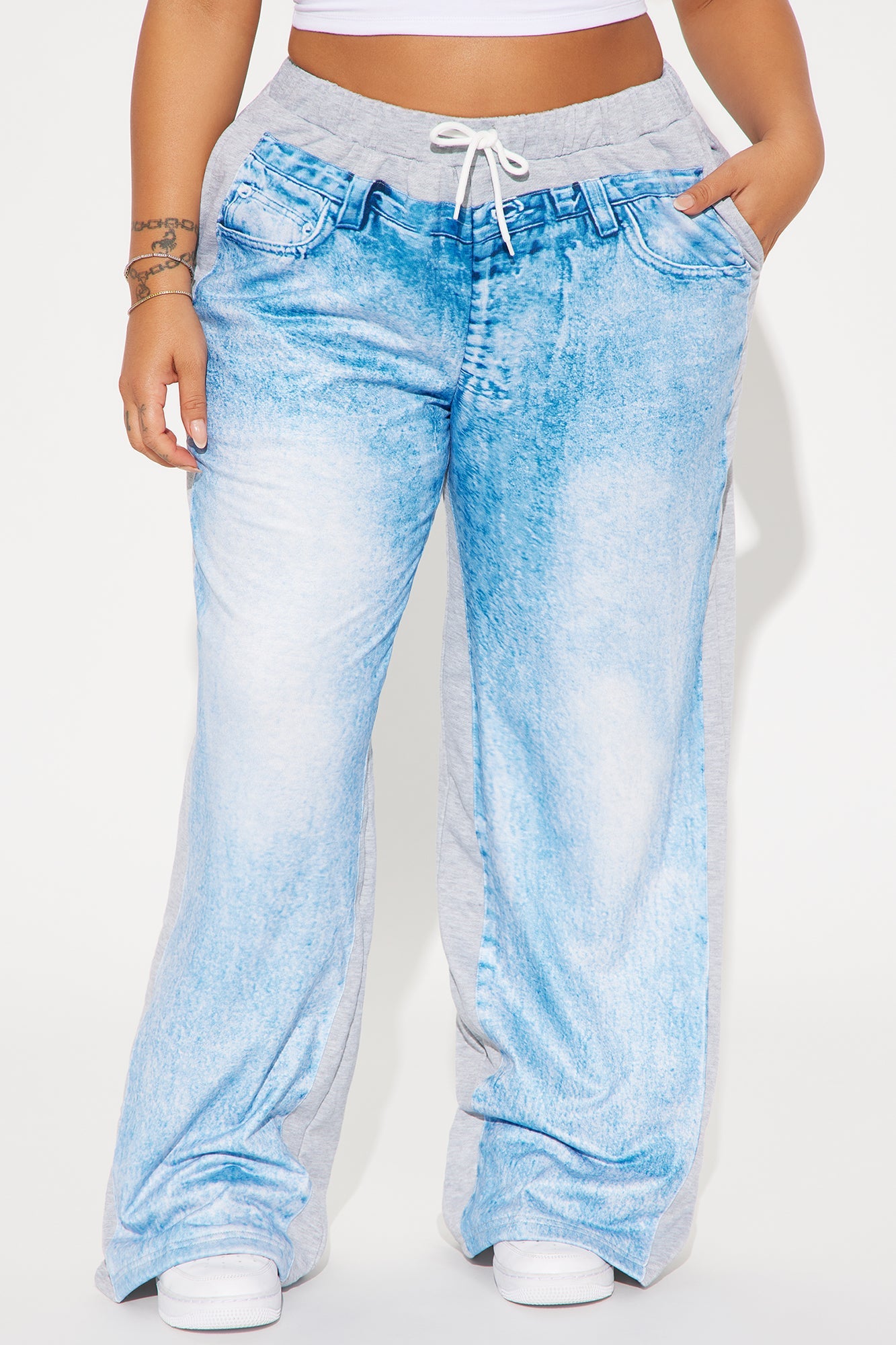 Only The Good Printed Pant - Blue/combo